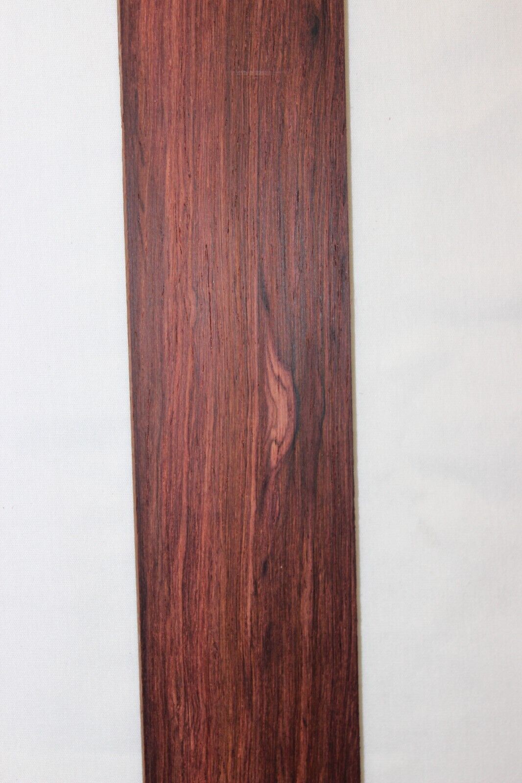 Madagascar rosewood guitar fingerboard blank. Vibrant color.