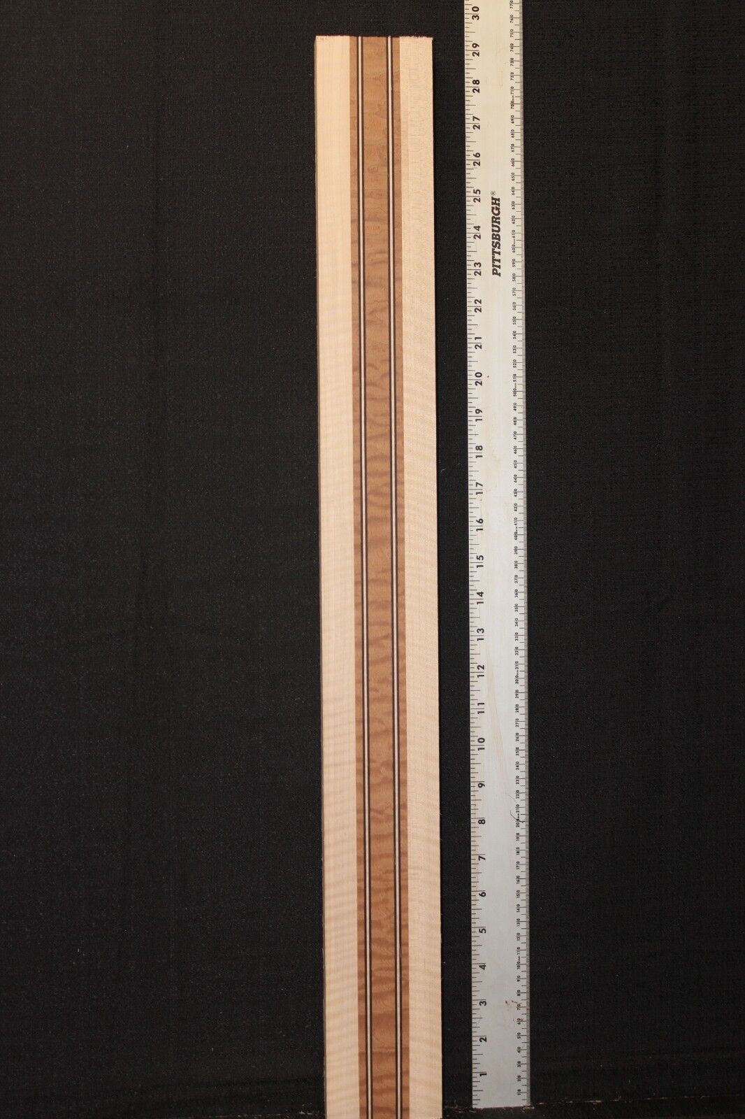 Quilted sapele, flame maple and wenge laminated guitar neck blank. AMAZING!!!