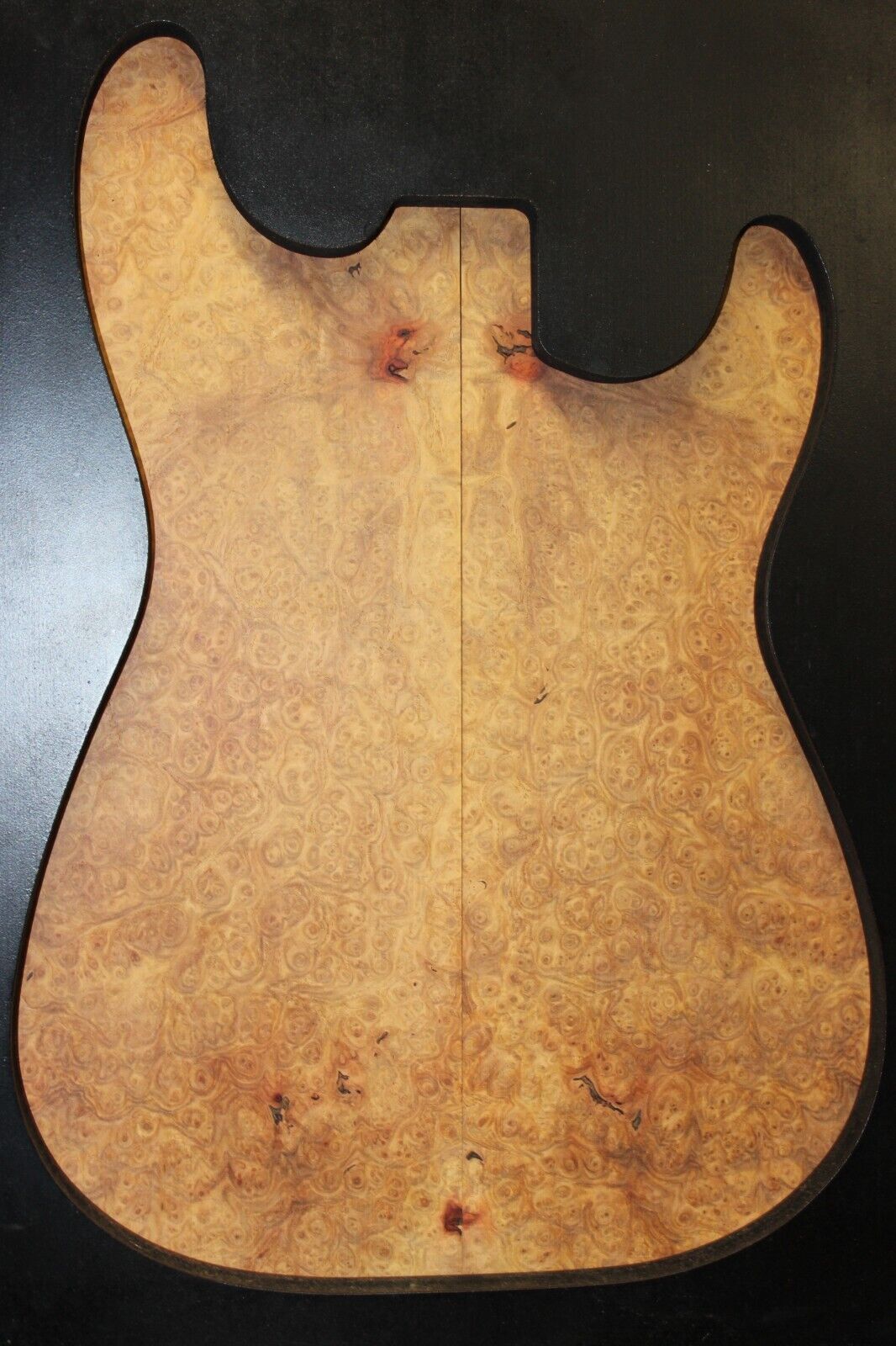 Amboyna burl book matched guitar top. Personal stash, stunning set.
