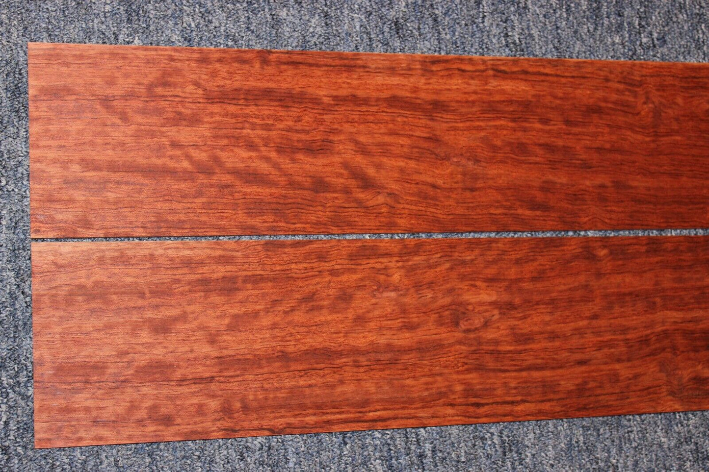 Figured bubinga dreadnought acoustic guitar back & side set. Fantastic color.