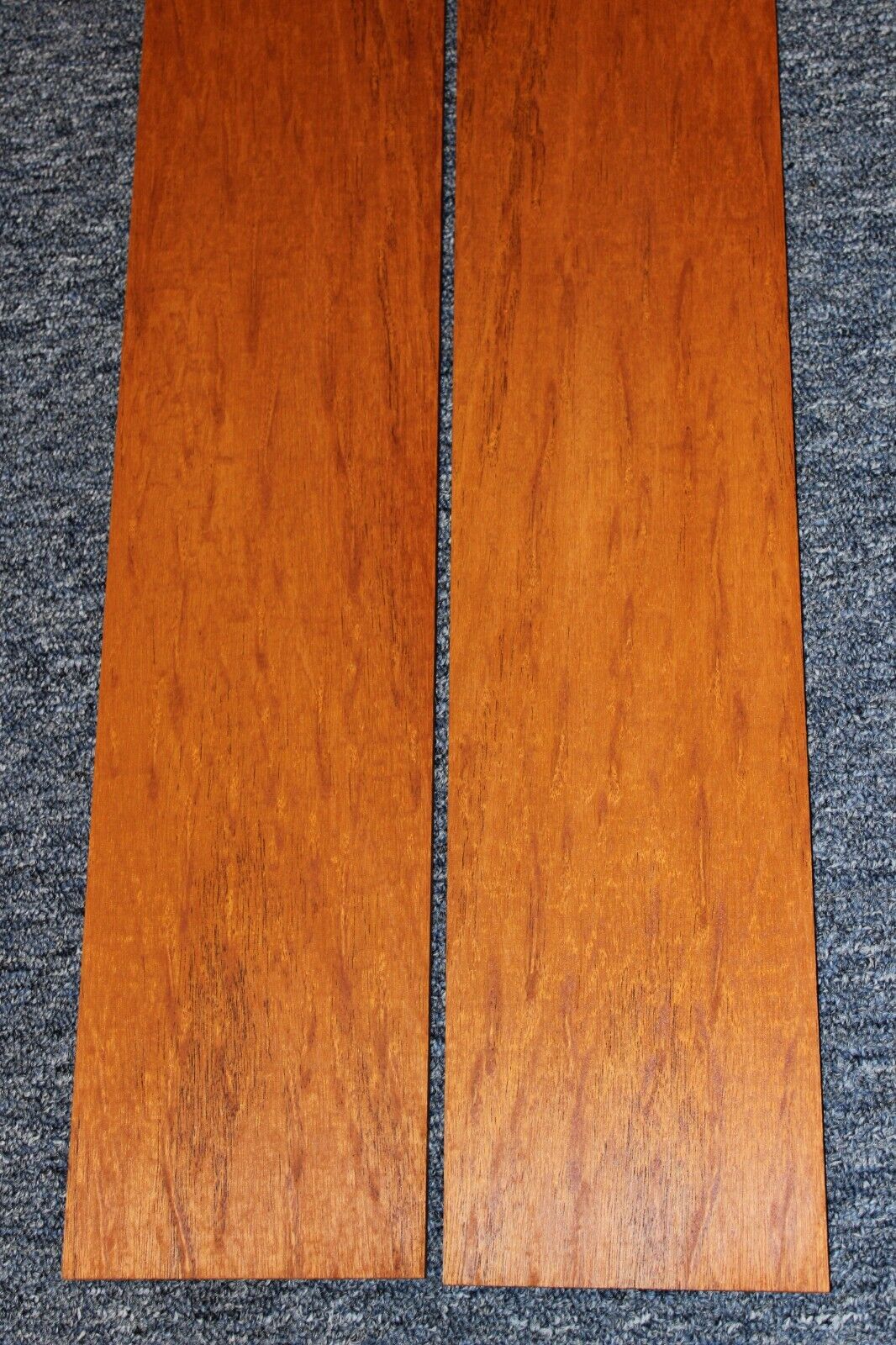Figured genuine mahogany guitar back and side set.
