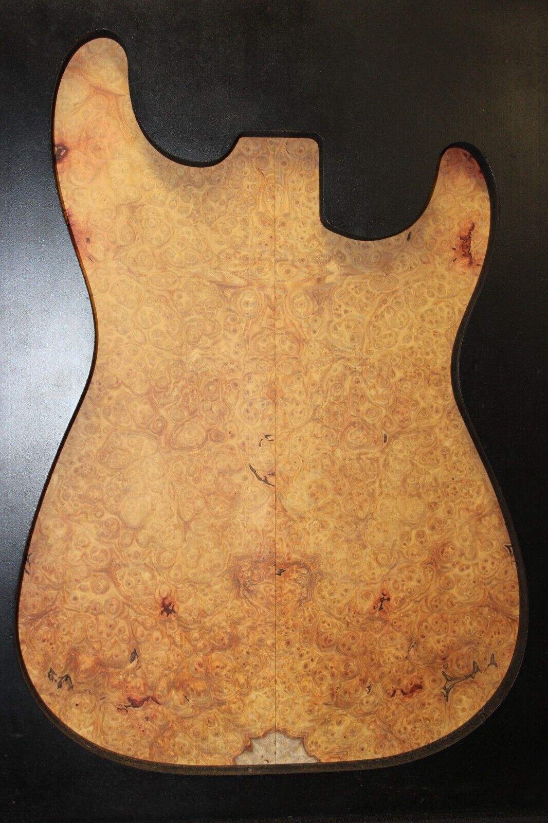 Amboyna burl book matched guitar top. Personal stash, stunning set.