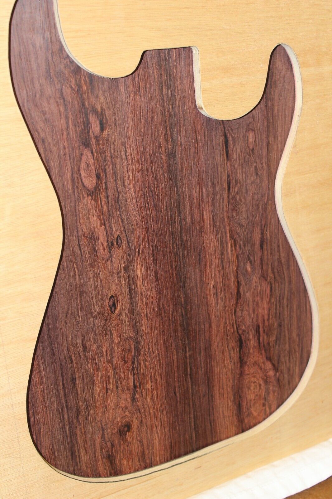 Madagascar rosewood guitar top. Stunning color and grain.