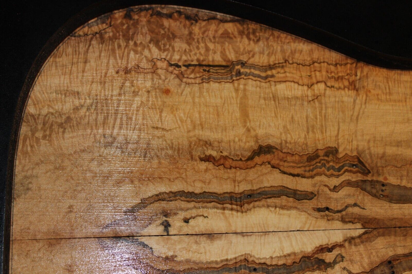 Figured ambrosia maple book matched guitar top. Personal stash set!