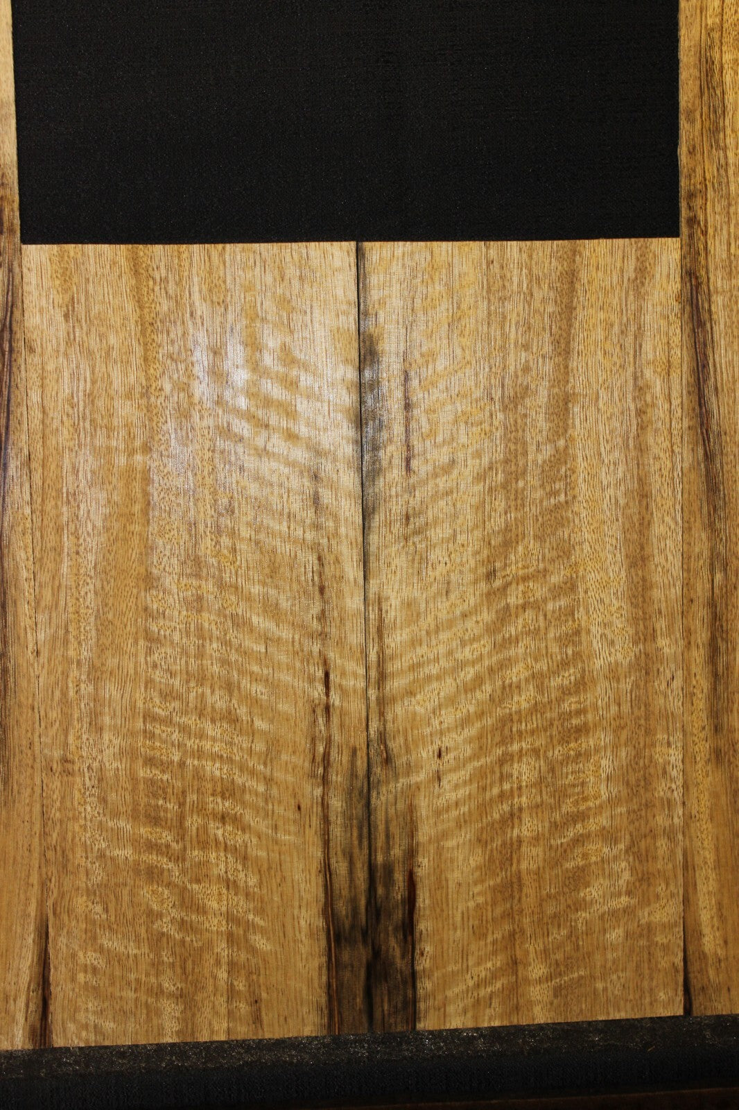 Figured limba / korina tenor ukulele back and side set.