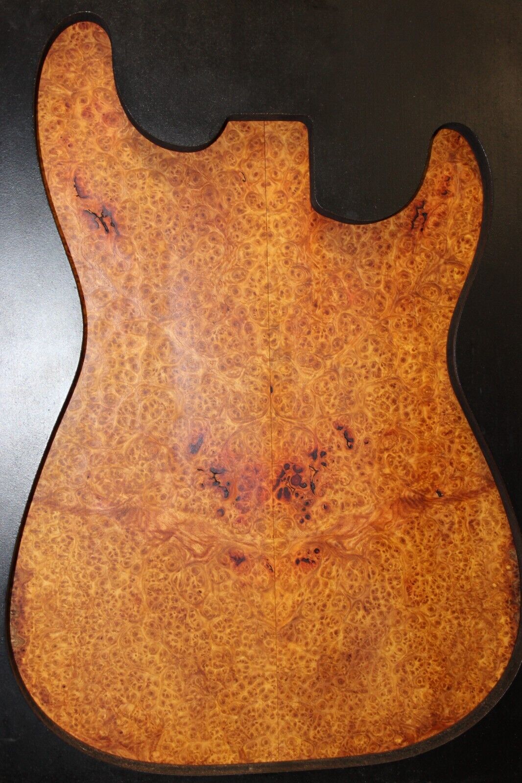 Amboyna burl book matched guitar top. Personal stash, stunning set.
