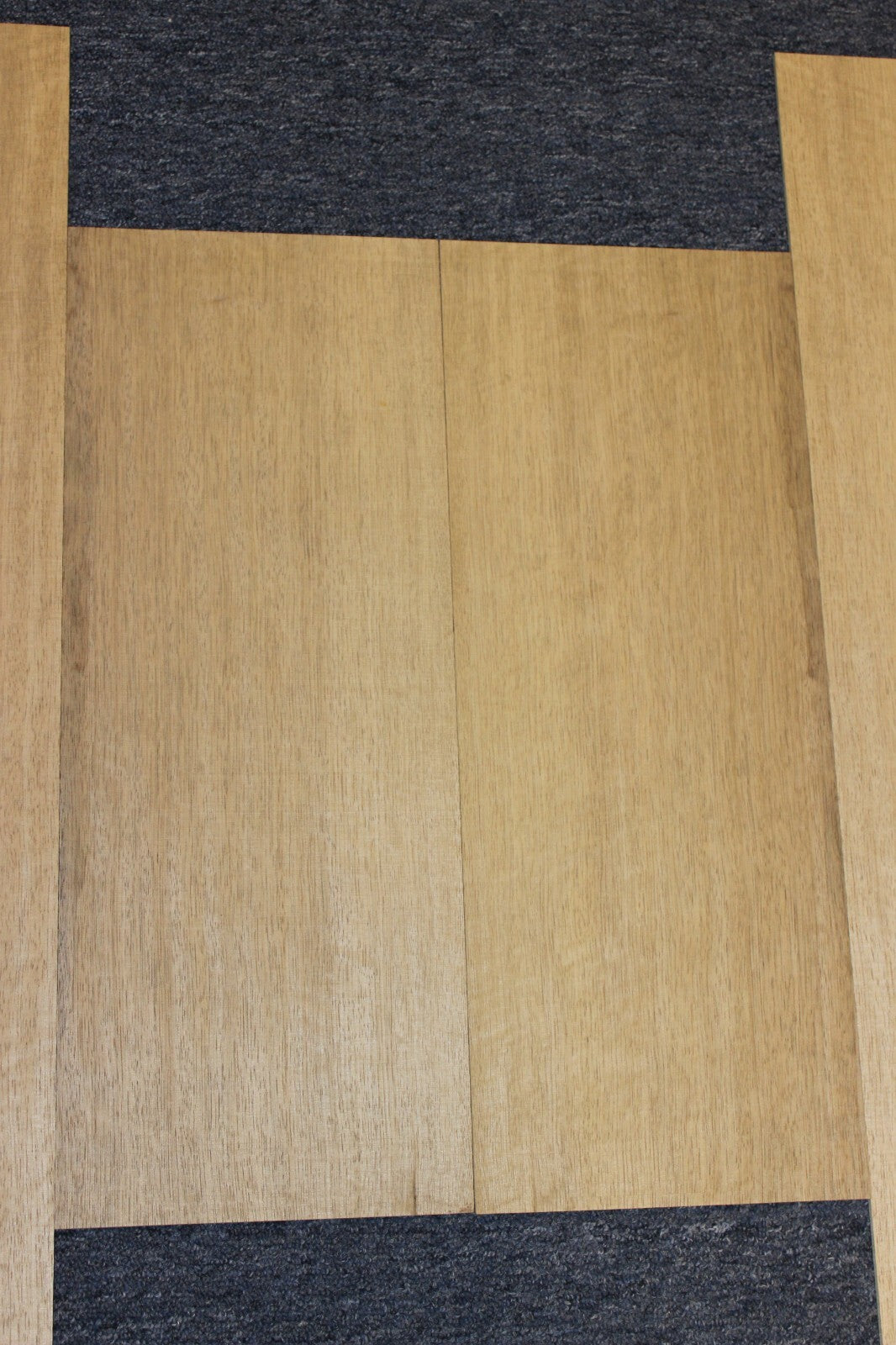 Quarter sawn white limba / korina acoustic back and side set. Dread size