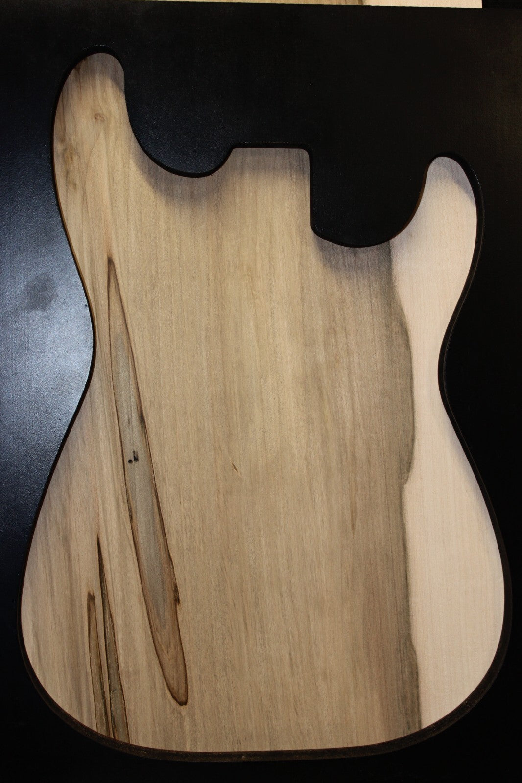 Ambrosia maple guitar body blank 1pc.