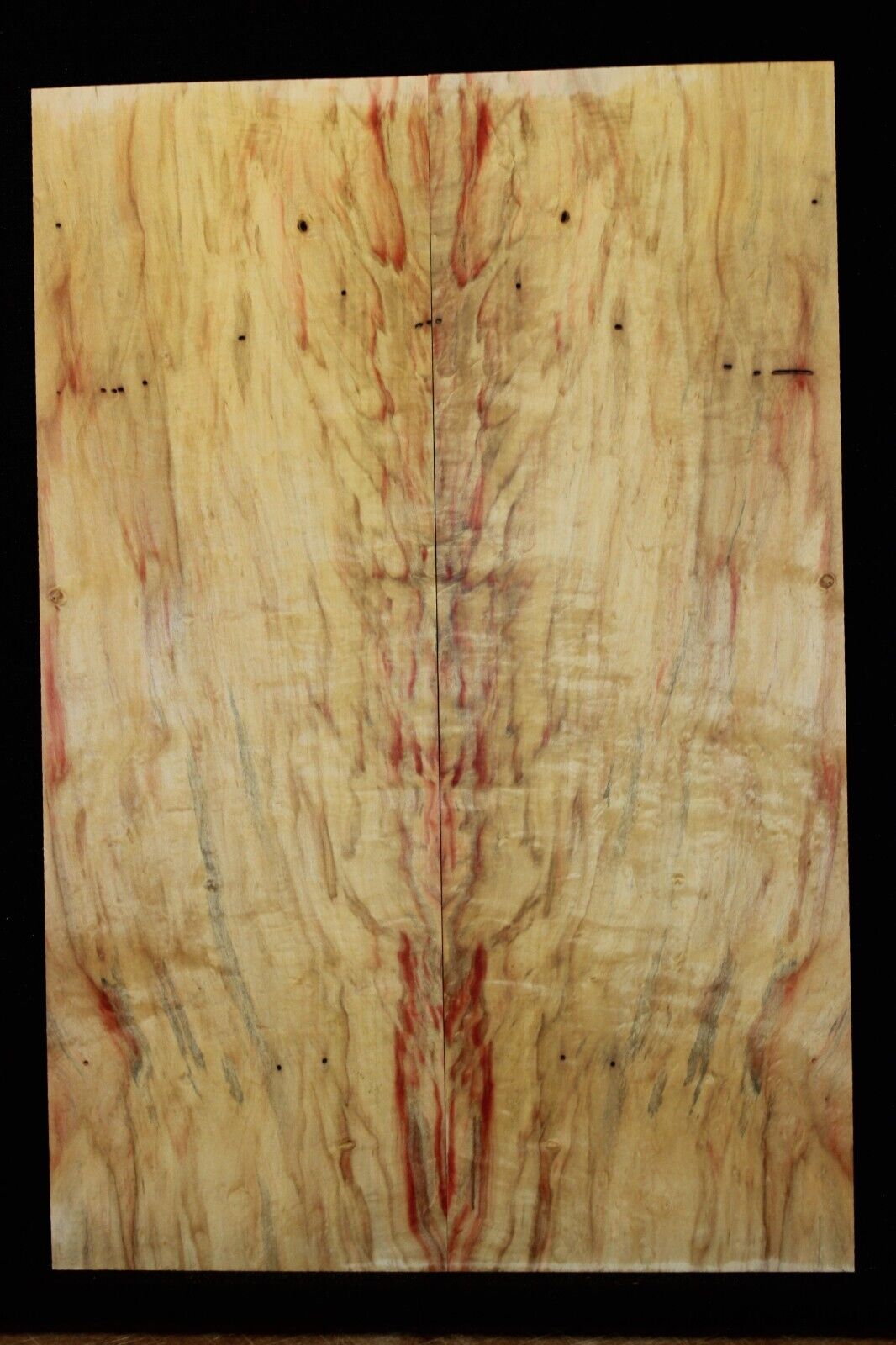 Figured box elder maple book matched guitar top. Stunning set