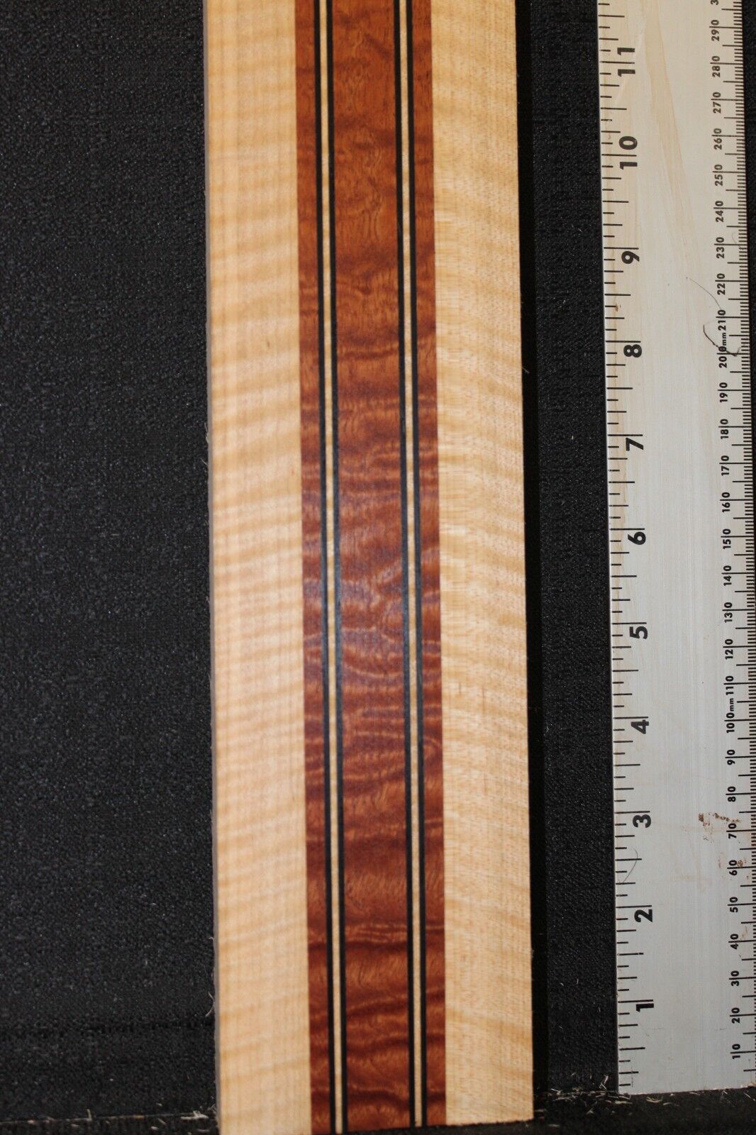 Quilted sapele, flame maple and wenge laminated guitar neck blank. AMAZING!!!