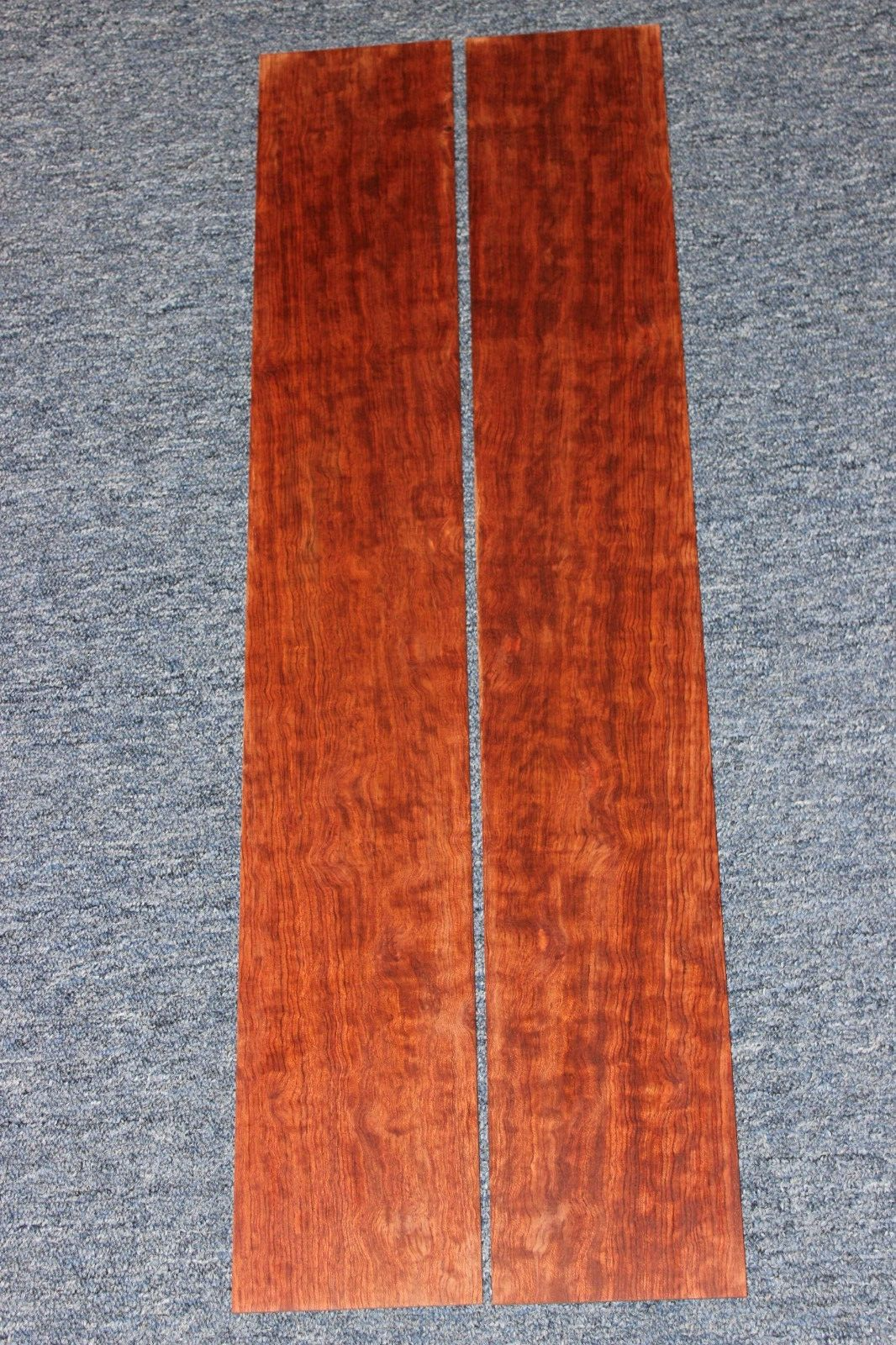 Figured bubinga dreadnought acoustic guitar back & side set. Fantastic color.