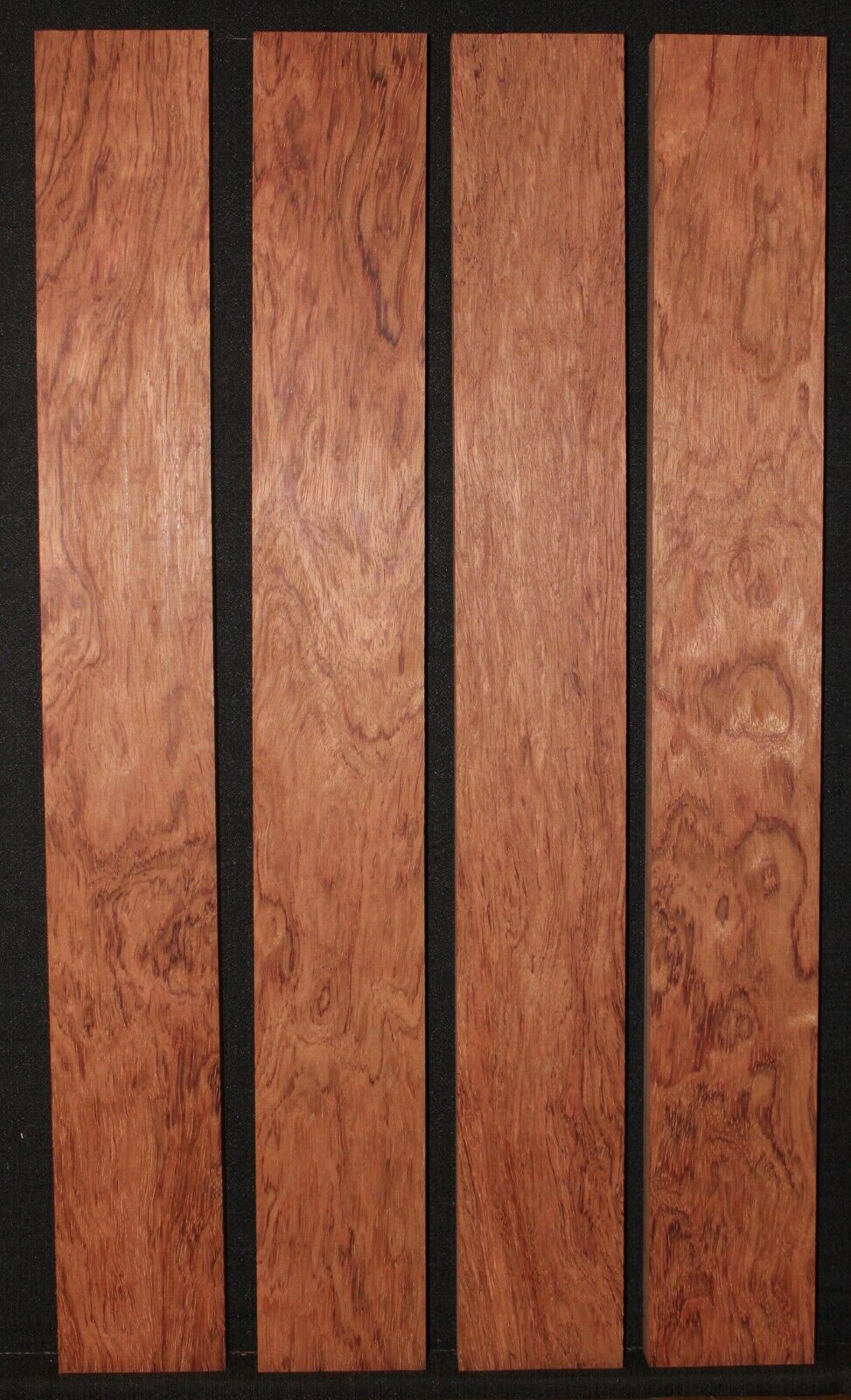 Bubinga flat sawn guitar neck blanks. 30 X 3.84 X 1" sold individually