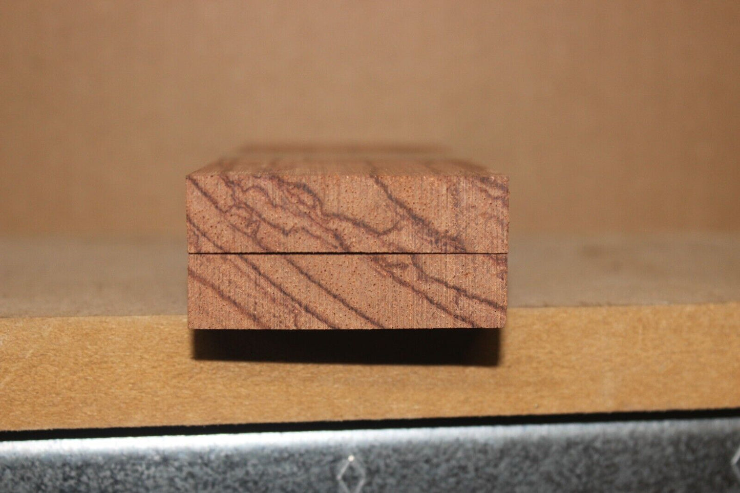 Bubinga knife scale, gun grip. 6 X 2 X 7/16"