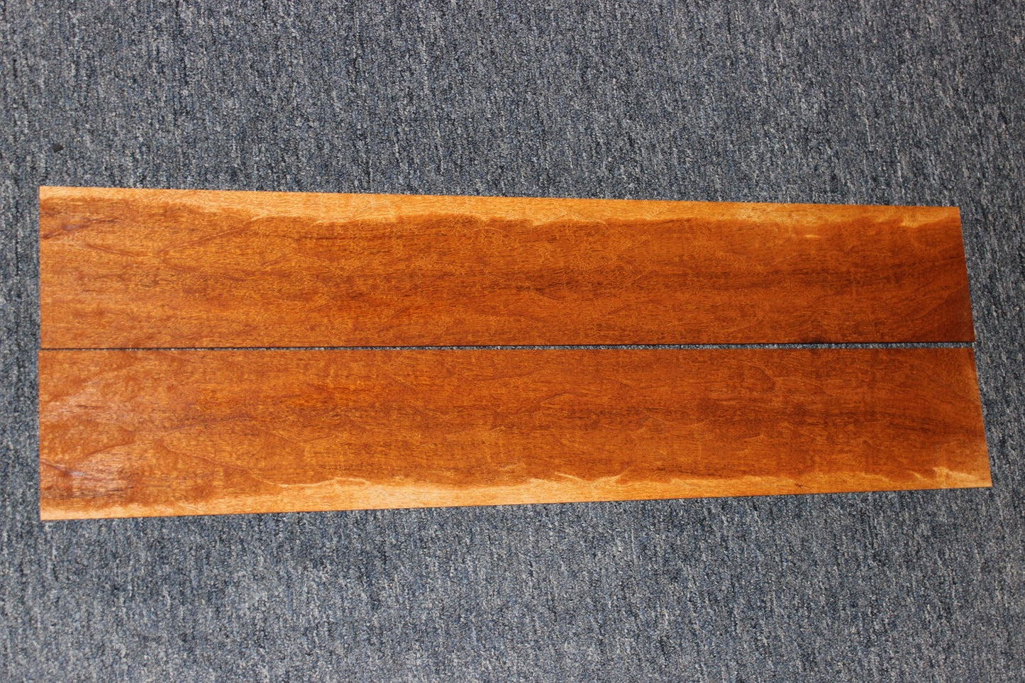 Figured genuine mahogany guitar back and side set.