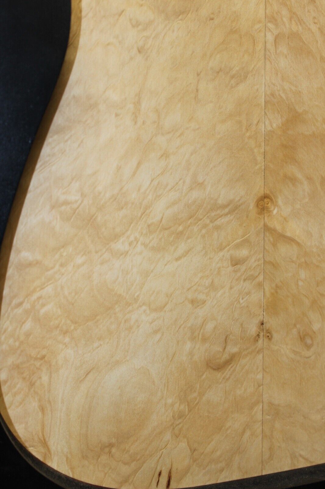 Silver maple, burl / lace figured guitar book matched top.