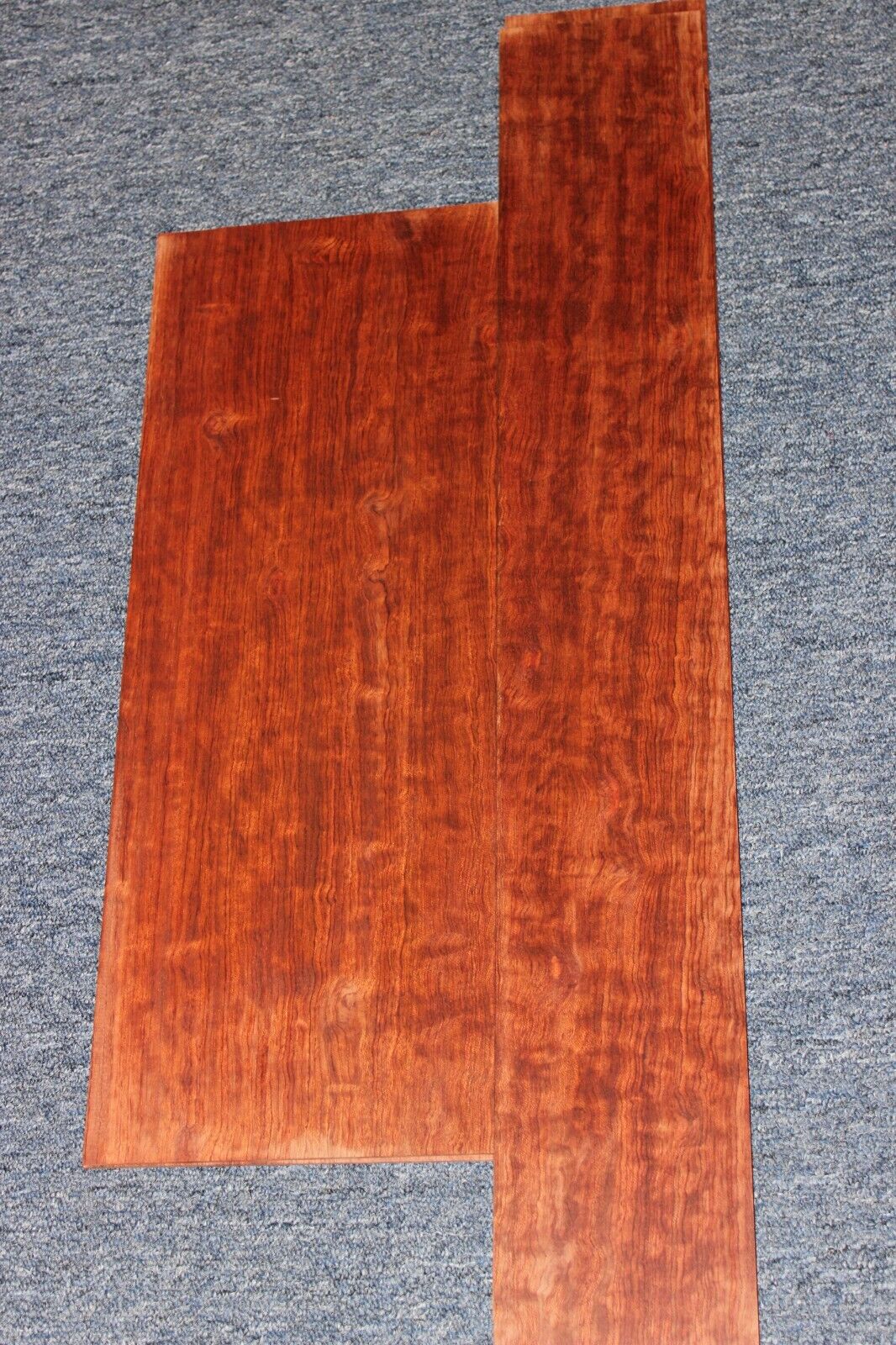 Figured bubinga dreadnought acoustic guitar back & side set. Fantastic color.