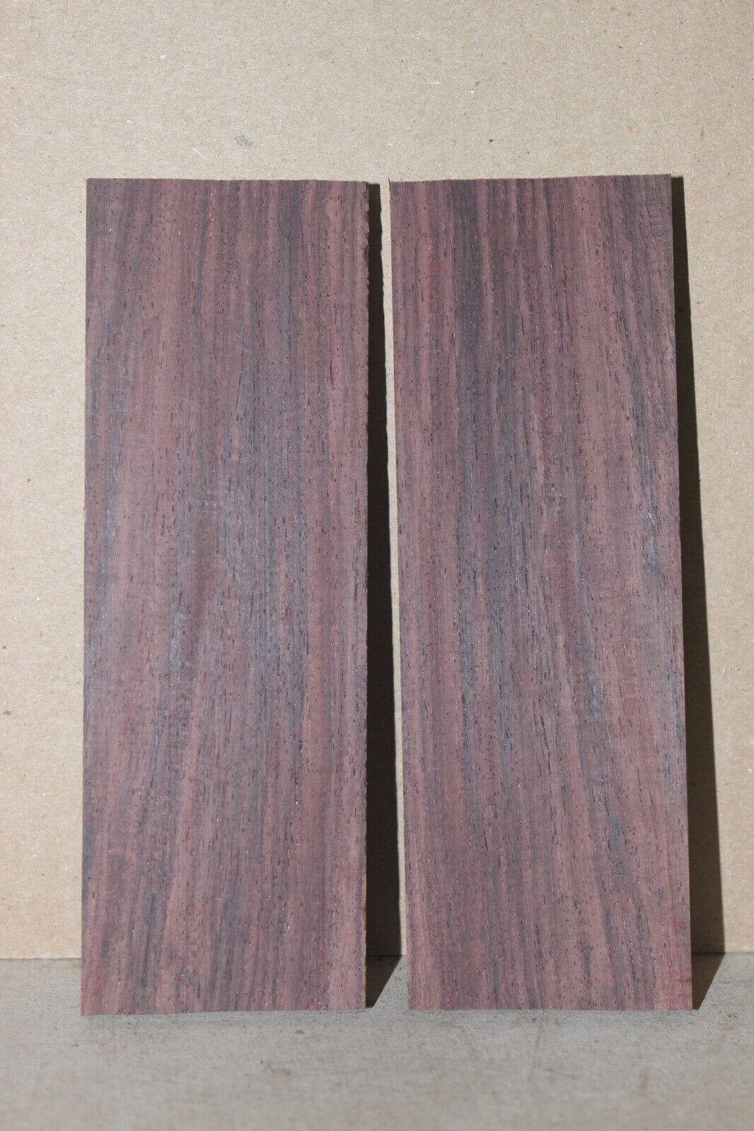East Indian rosewood knife scale, gun grip. 5.75 X 2 X 3/8"