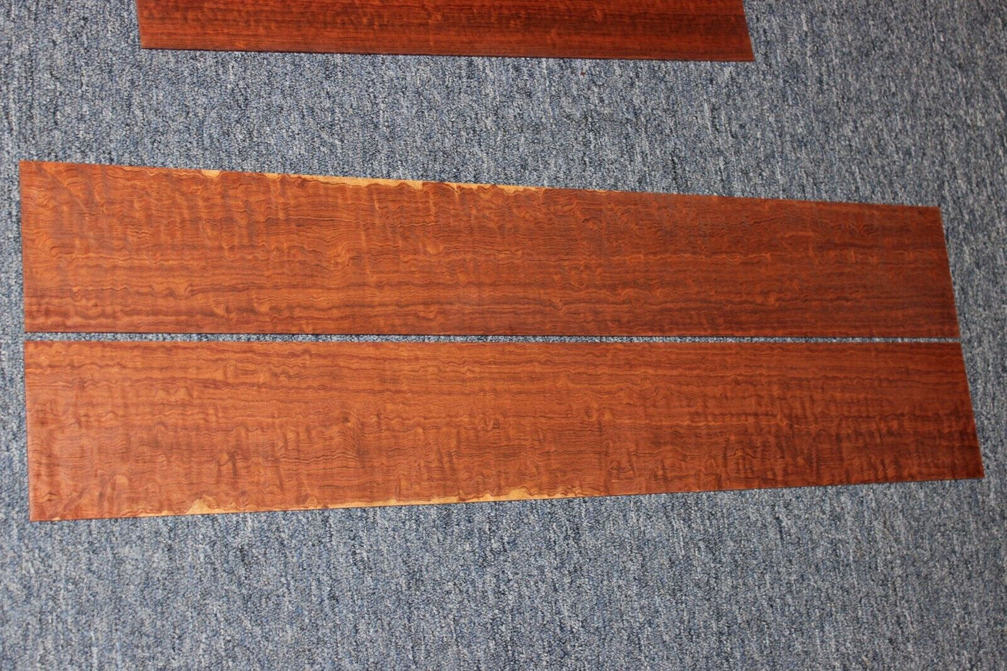 Figured bubinga dreadnought acoustic guitar back & side set.