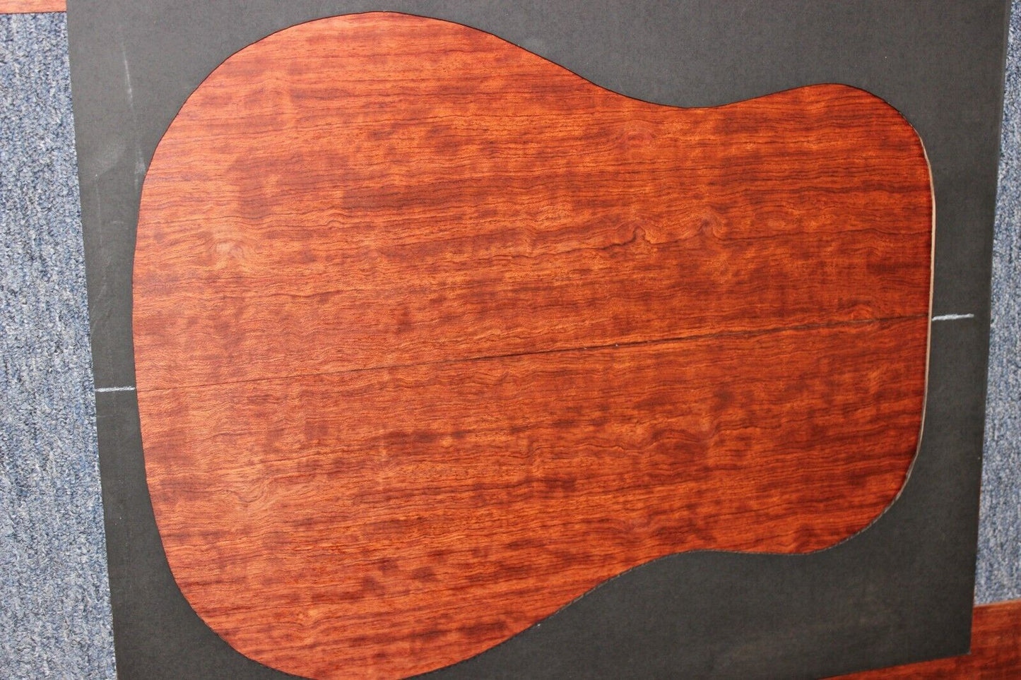 Figured bubinga dreadnought acoustic guitar back & side set. Fantastic color.