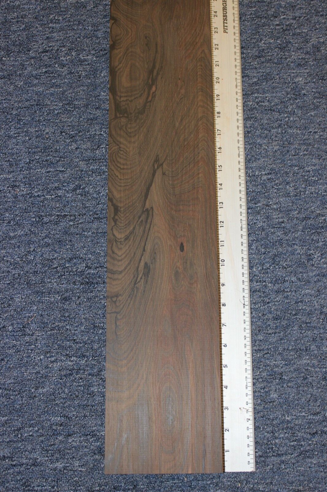 Ziricote board 37 X 5.25 X 1" flat sawn.