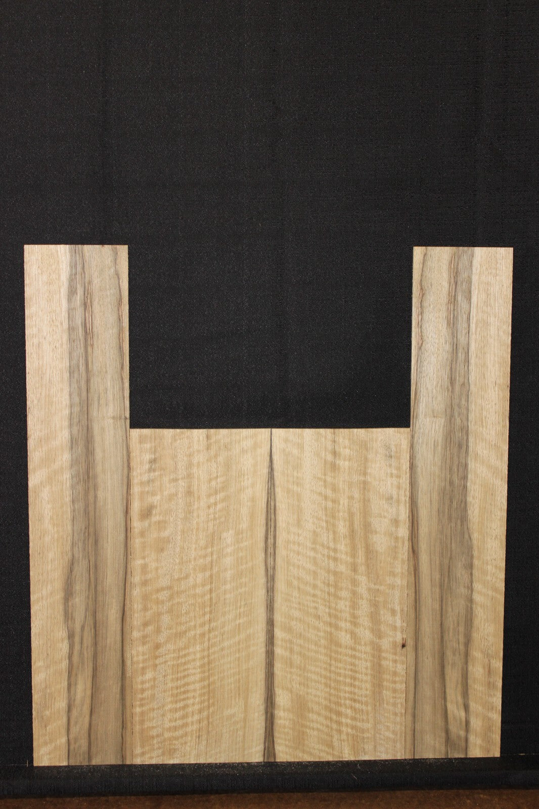 Figured limba / korina tenor ukulele back and side set.