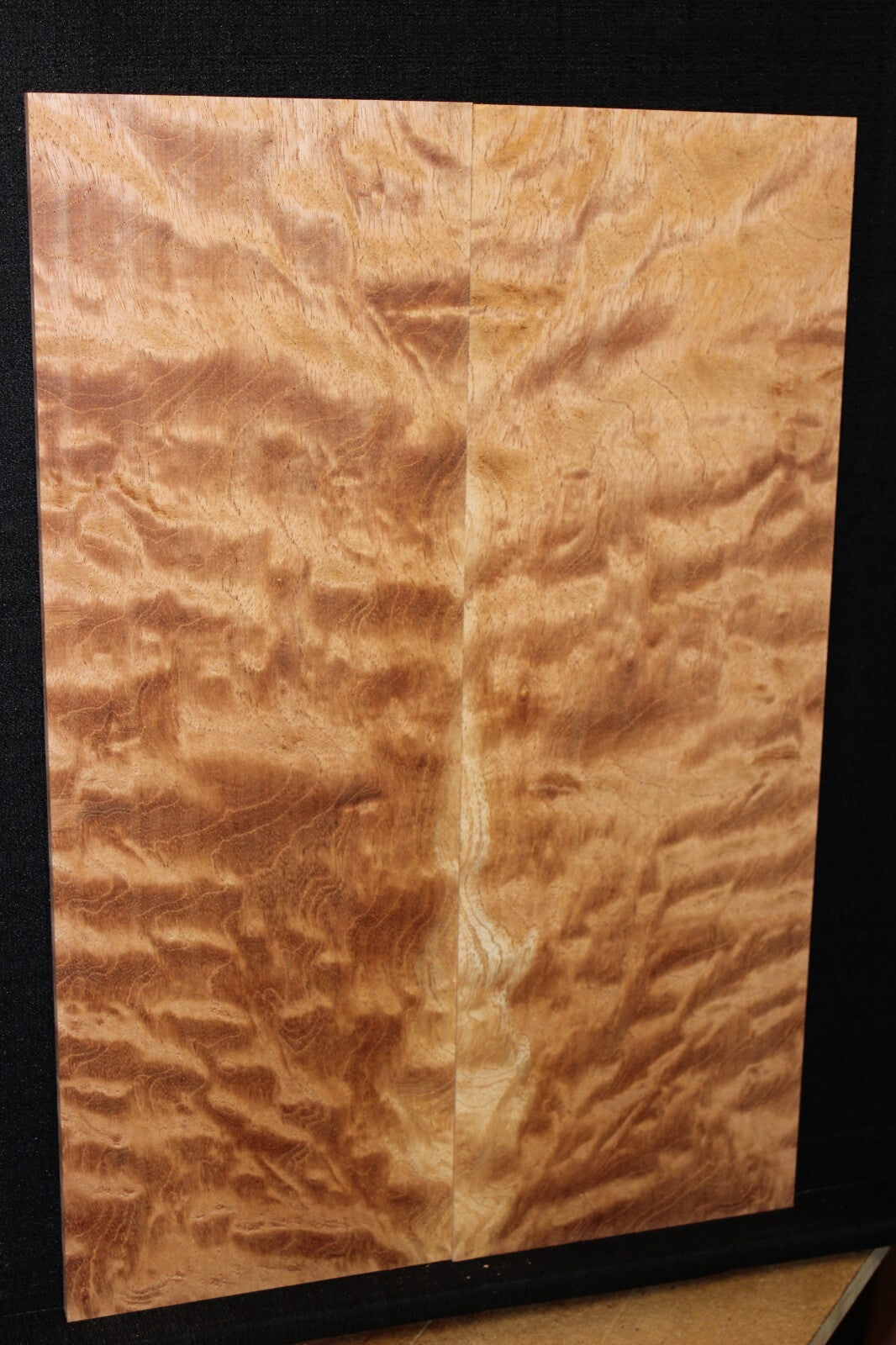 Figured spanish cedar guitar top. 0.42" thick