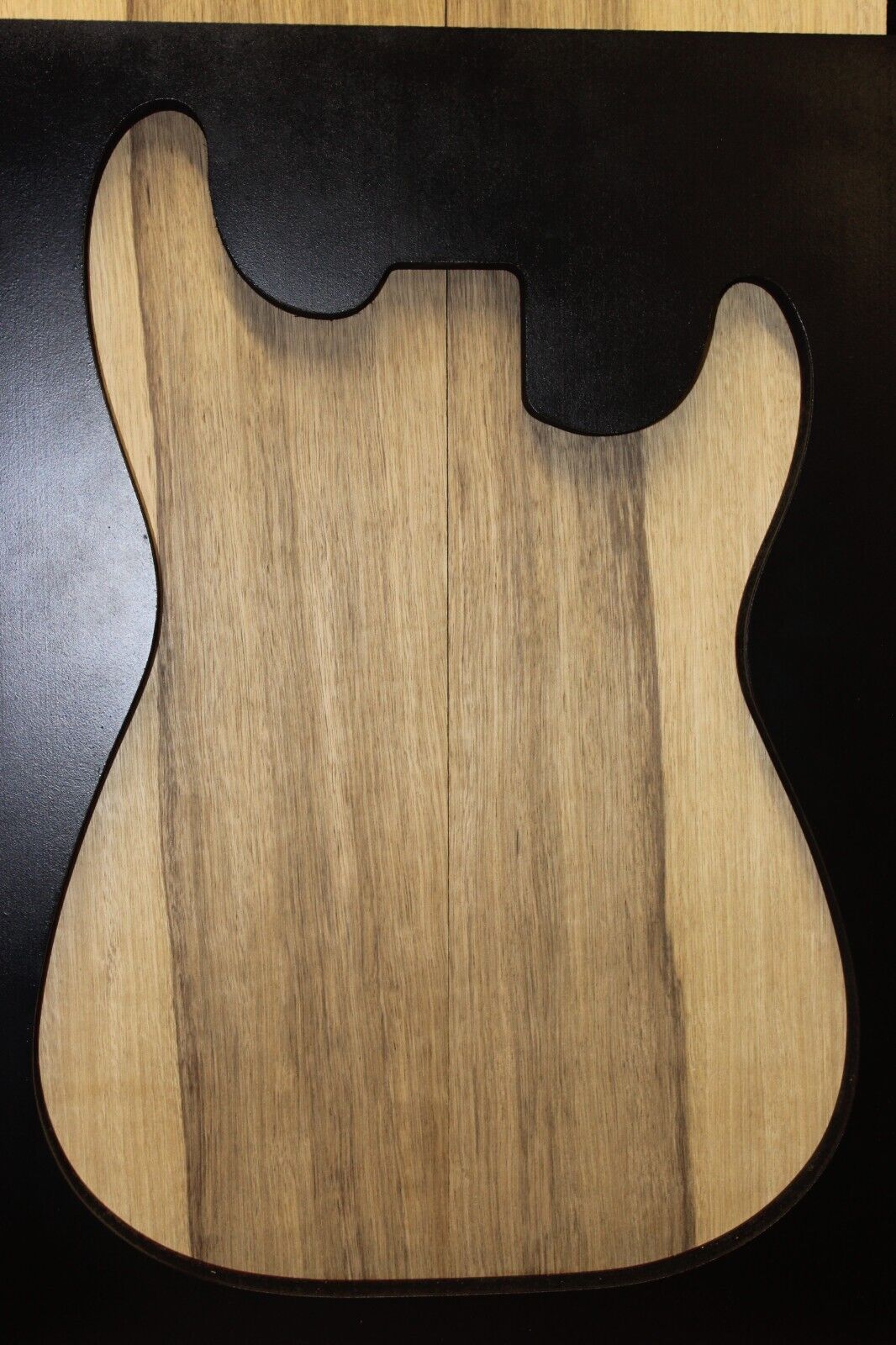Black Limba AKA korina guitar body blank 2 piece UN-GLUED.