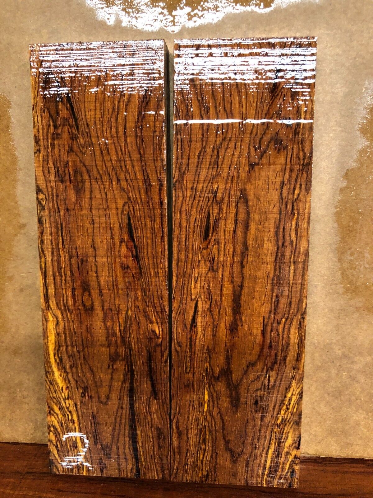 Cocobolo knife scale, gun grip. 6 X 1.75 X 0.42" you pick the set you want.