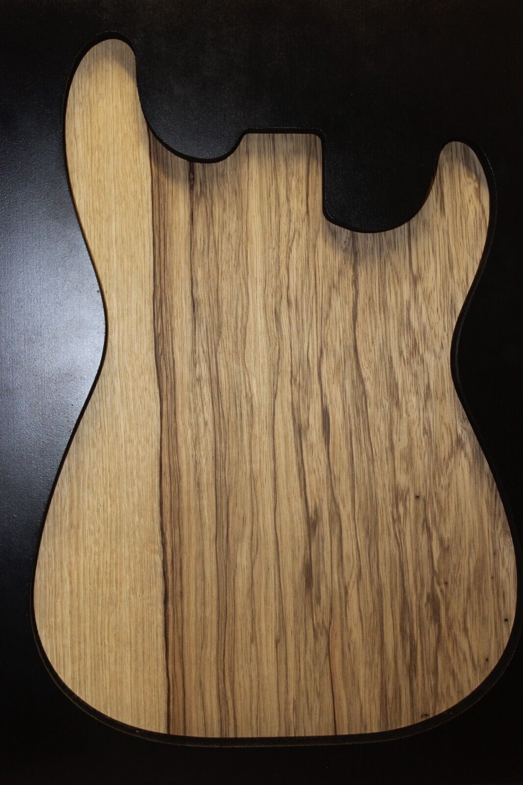 Black limba / korina one piece guitar body blank