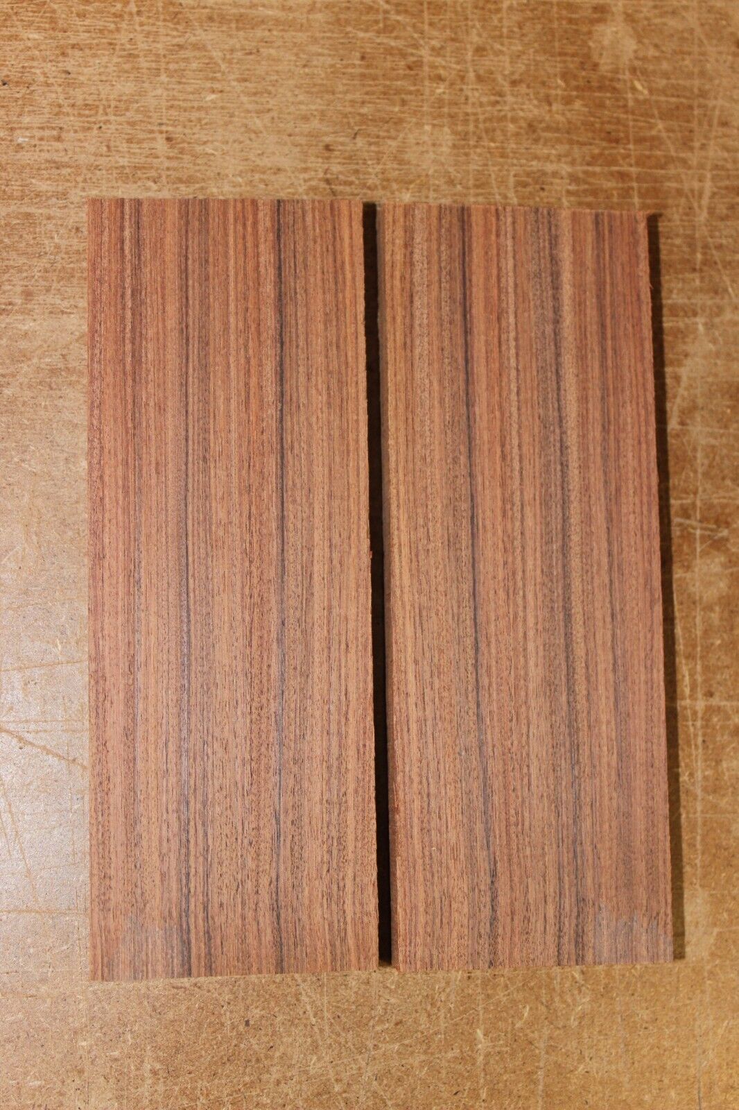 Pau ferro AKA Bolivian rosewood knife scale, gun grip. 5.5 X 2 X 3/8"