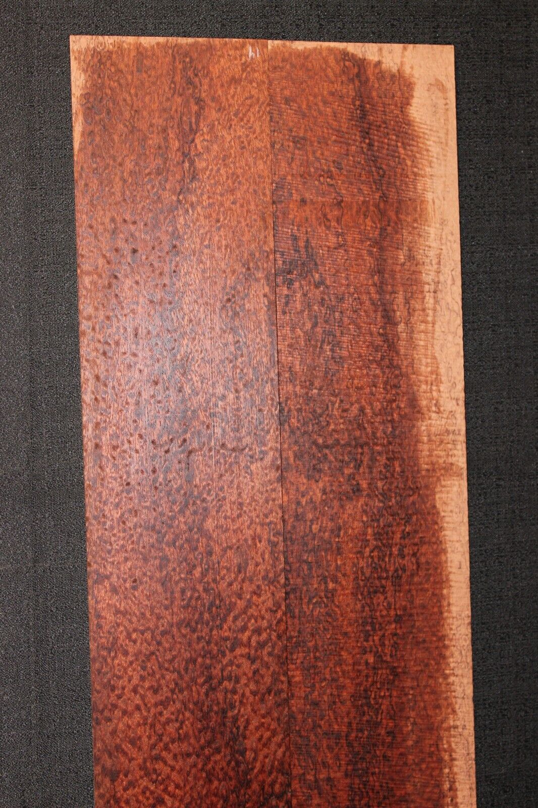 Pomelle figure bubinga back and side set. Solid 5A figure, as good as it gets