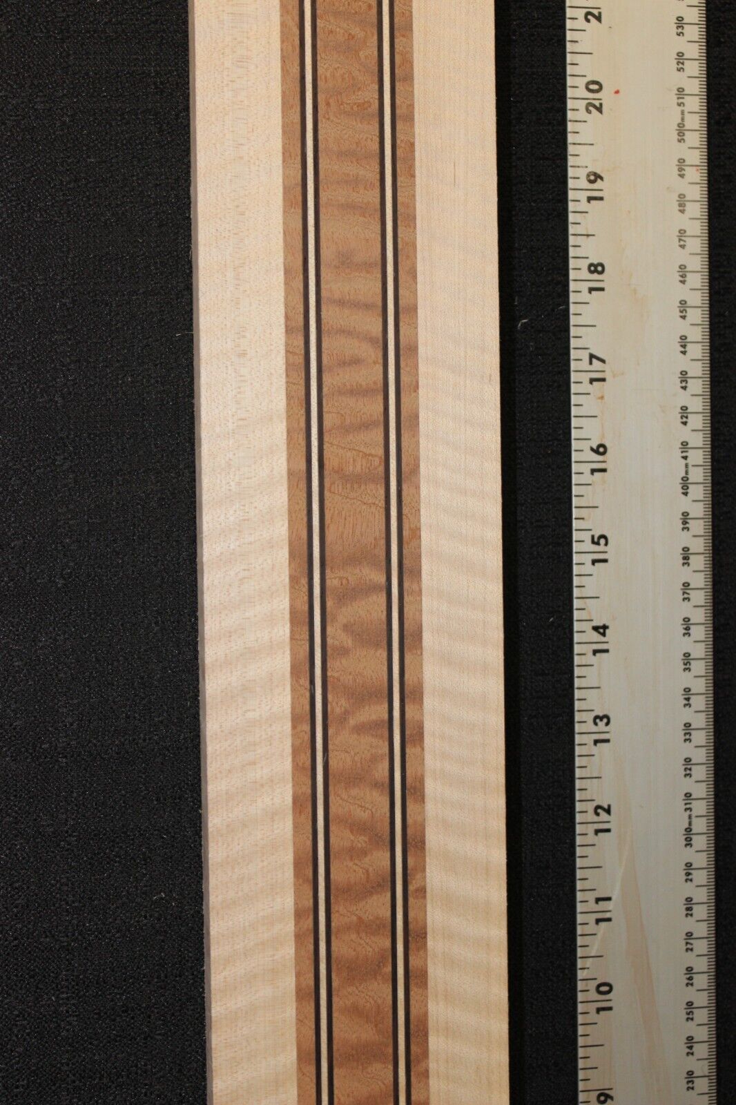 Quilted sapele, flame maple and wenge laminated guitar neck blank. AMAZING!!!