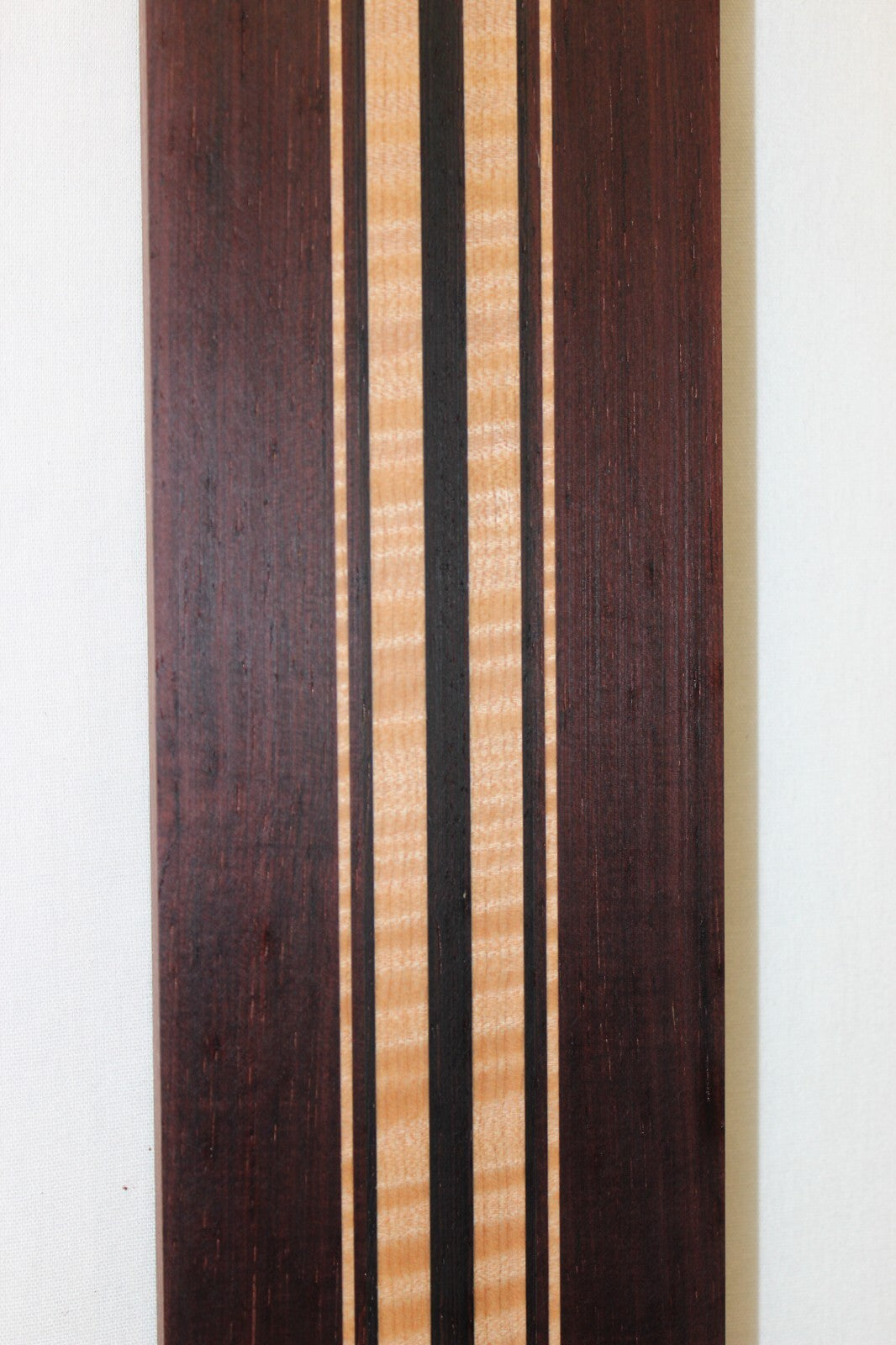 Madagascar rosewood, flame maple and wenge laminated guitar neck blank. WOW!!!