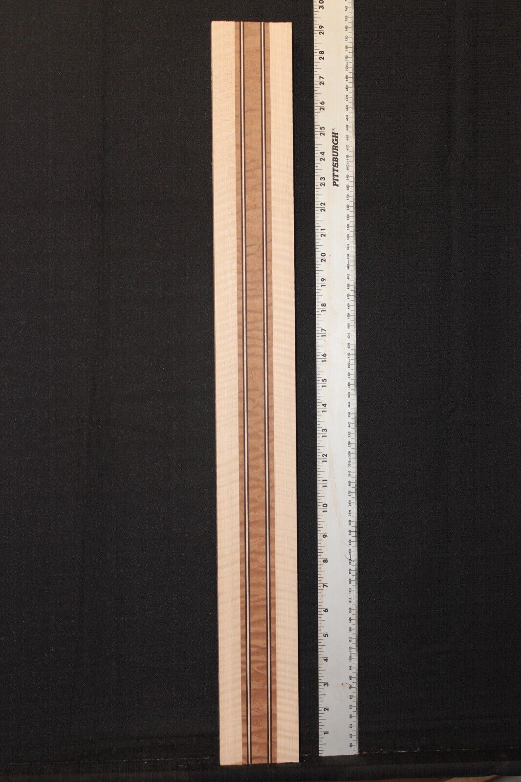 Quilted sapele, flame maple and wenge laminated guitar neck blank. AMAZING!!!