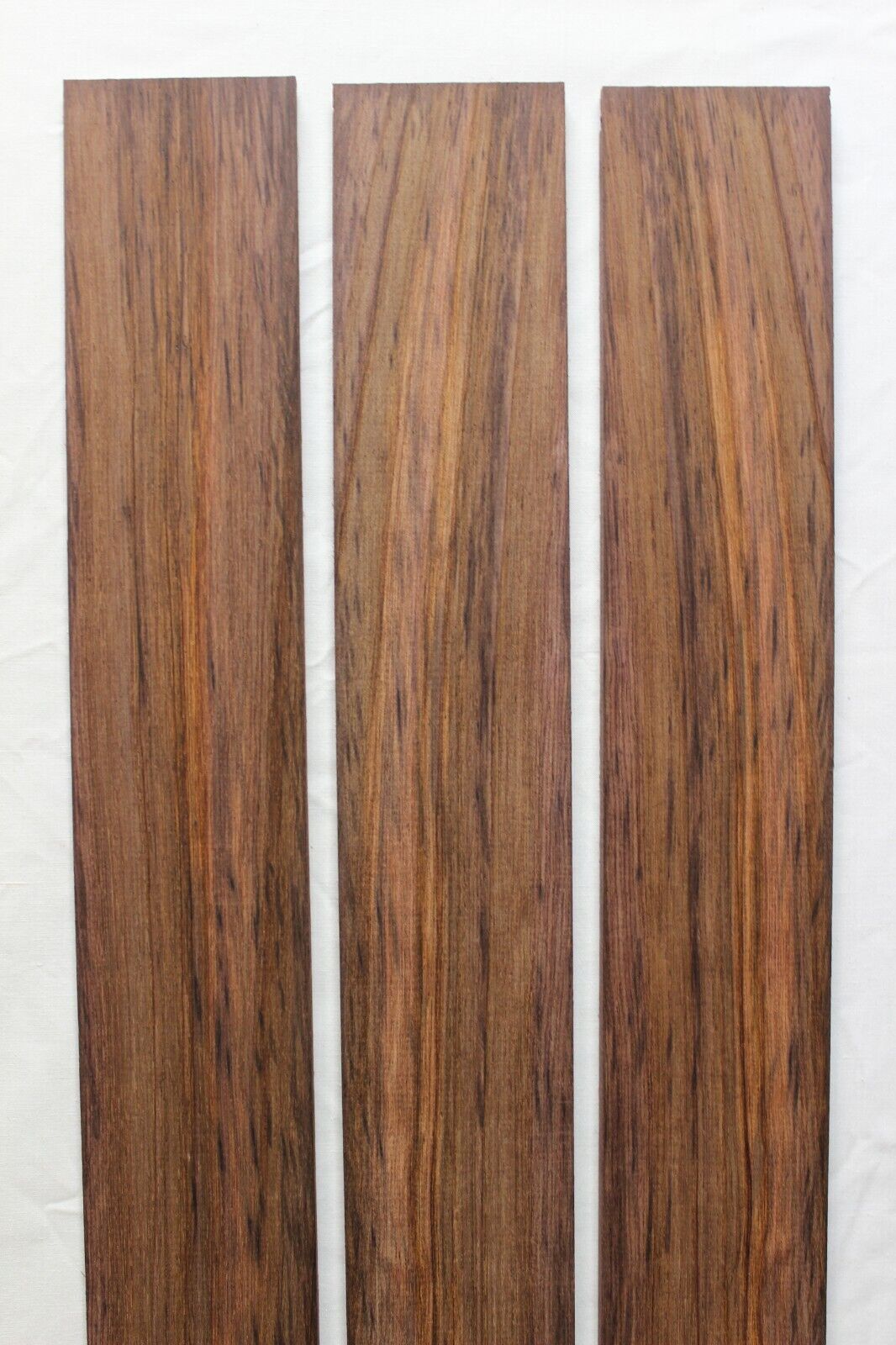 Madagascar rosewood bass fingerboard blank. Flat sawn, Sold individually.