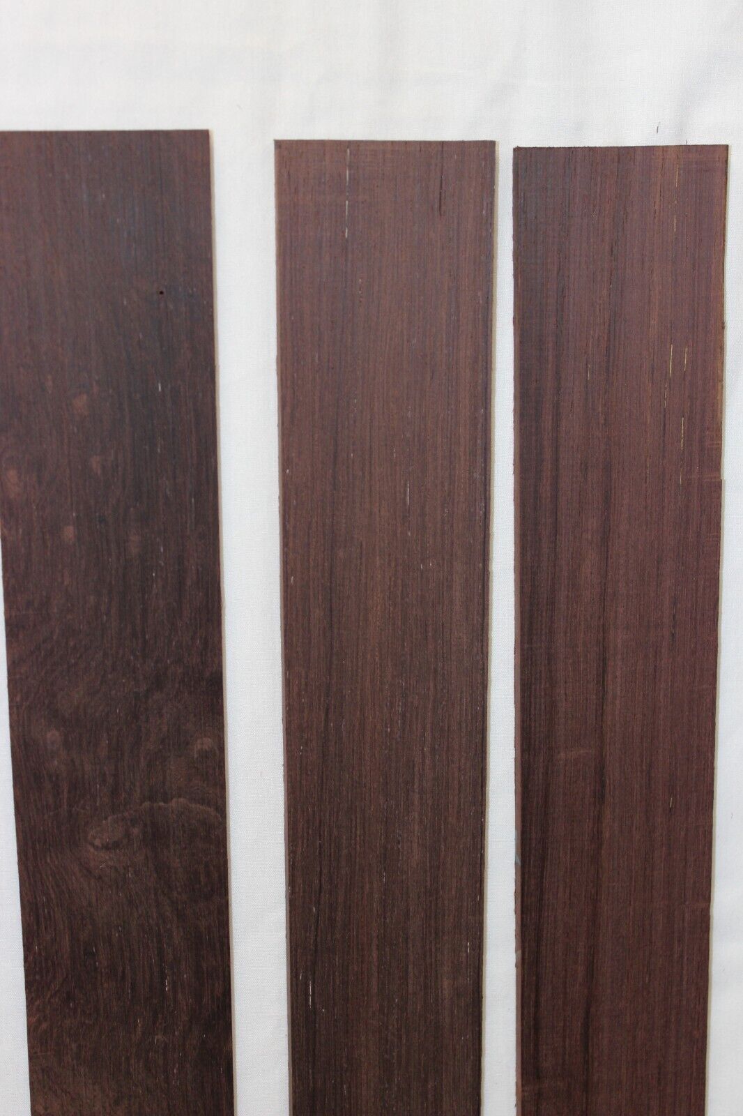 Madagascar rosewood guitar fingerboard blanks. B grade, minor flaws