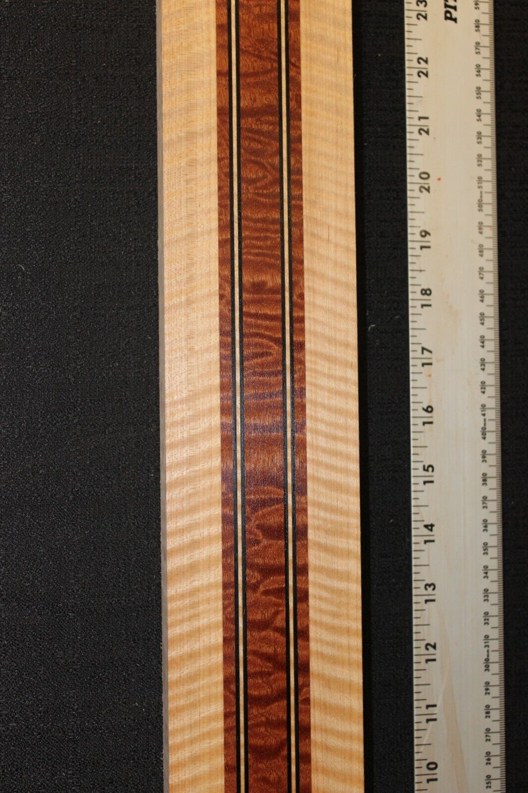 Quilted sapele, flame maple and wenge laminated guitar neck blank. AMAZING!!!
