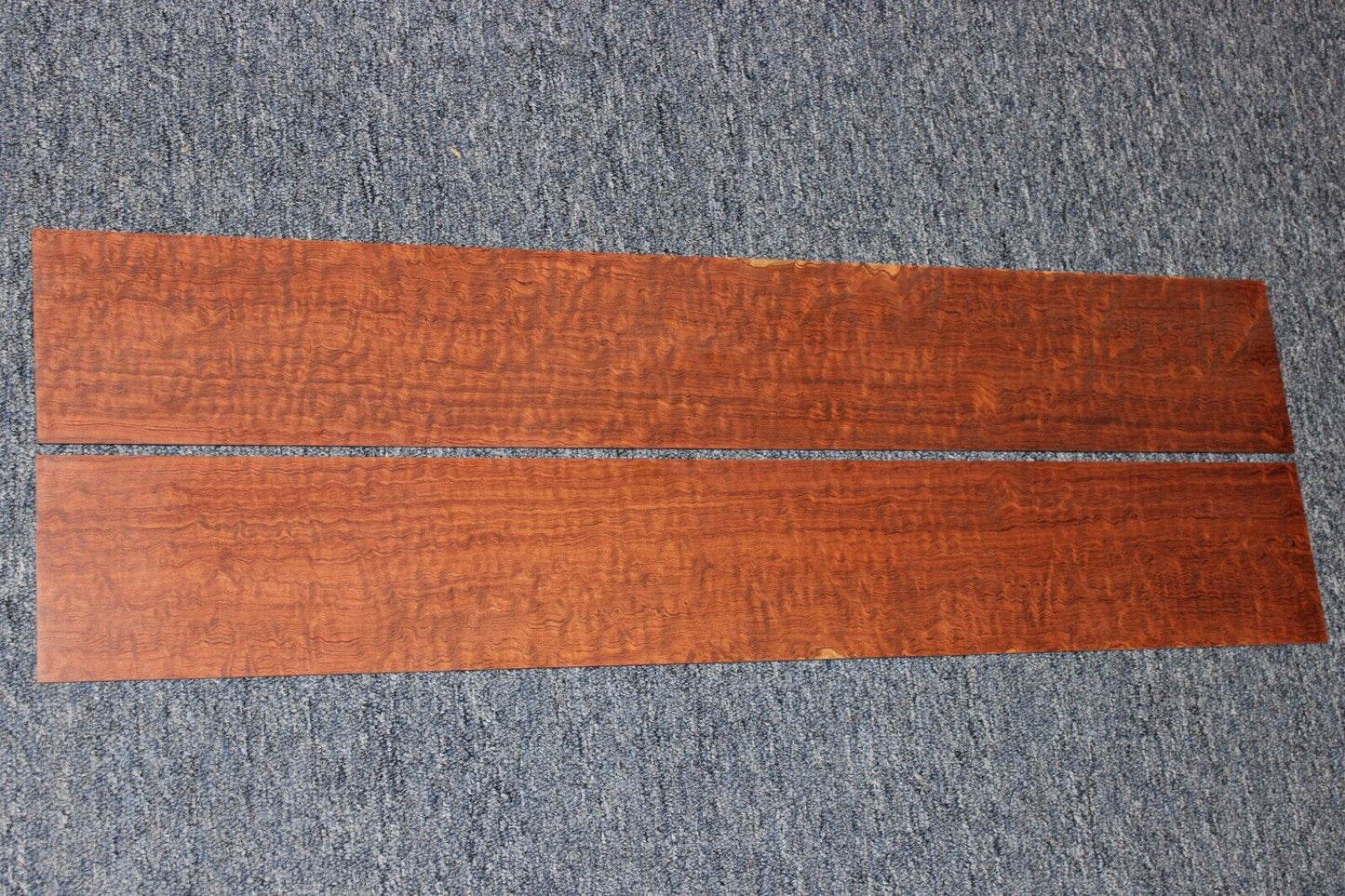 Figured bubinga dreadnought acoustic guitar back & side set.