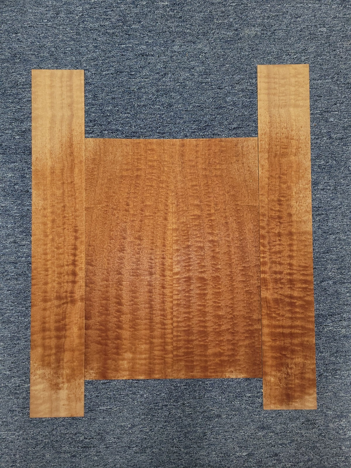 Figured sapele mahogany dreadnought back and side set.