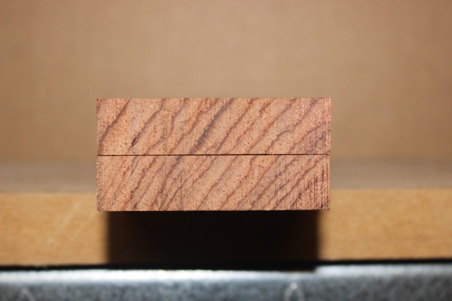 Bubinga knife scale, gun grip. 6 X 2 X 7/16"