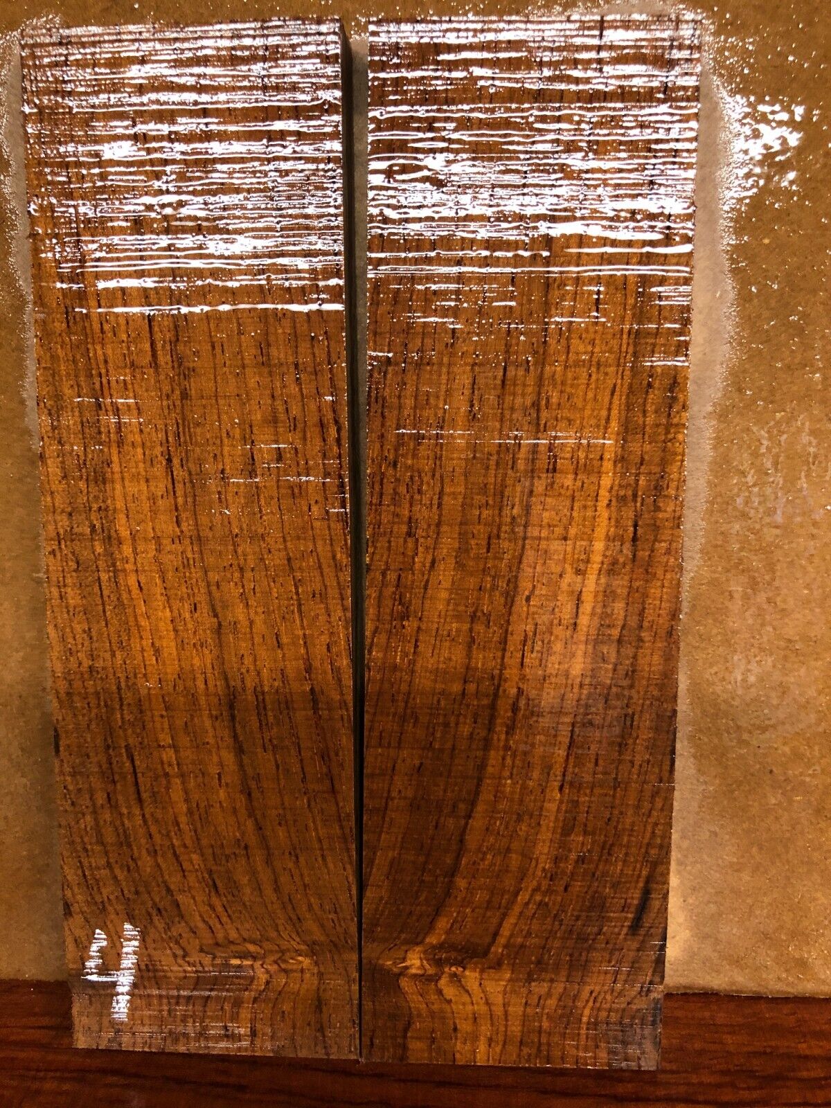 Cocobolo knife scale, gun grip. 6 X 1.75 X 0.42" you pick the set you want.