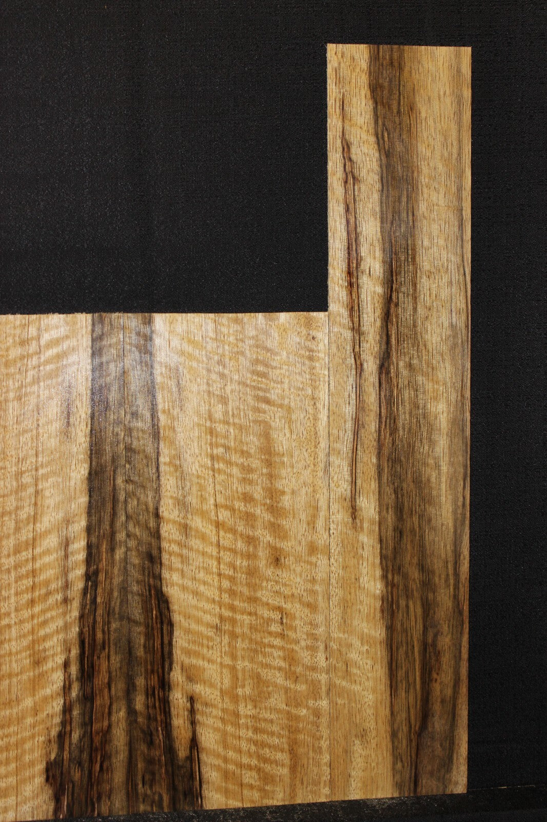 Figured limba / korina tenor ukulele back and side set.