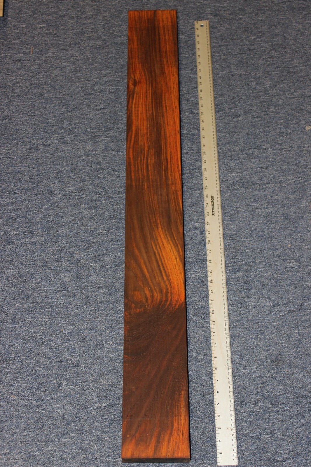 Cocobolo rosewood board 47.75 X 5.25 X 1.71"