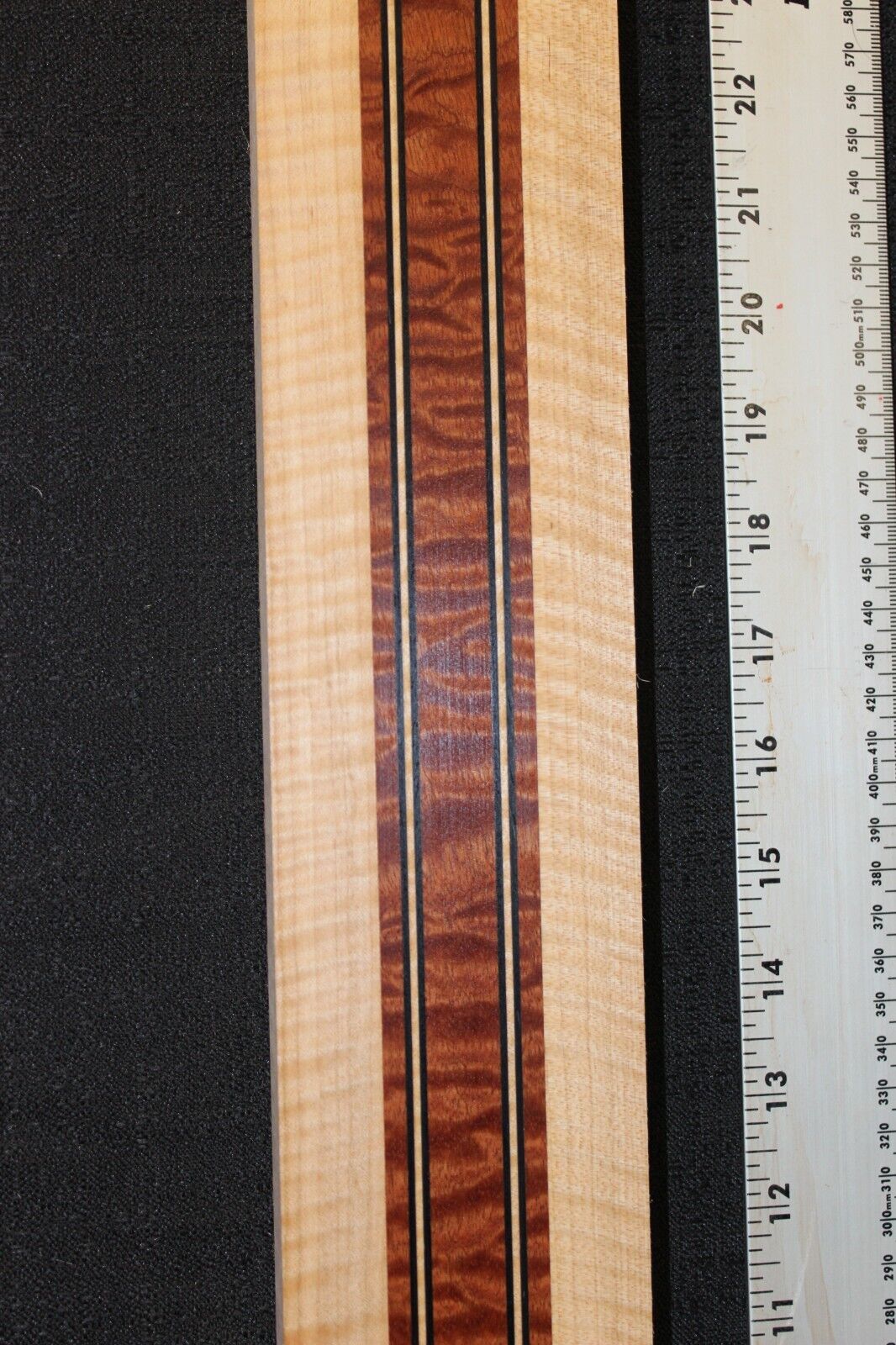 Quilted sapele, flame maple and wenge laminated guitar neck blank. AMAZING!!!