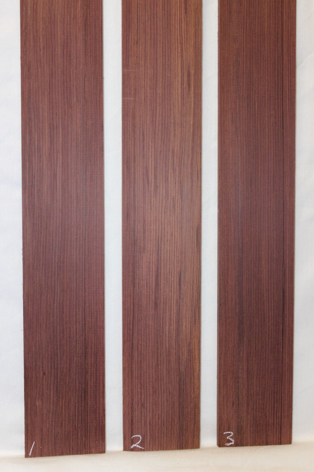 Madagascar rosewood bass fingerboard blank. Quarter sawn, sold individually