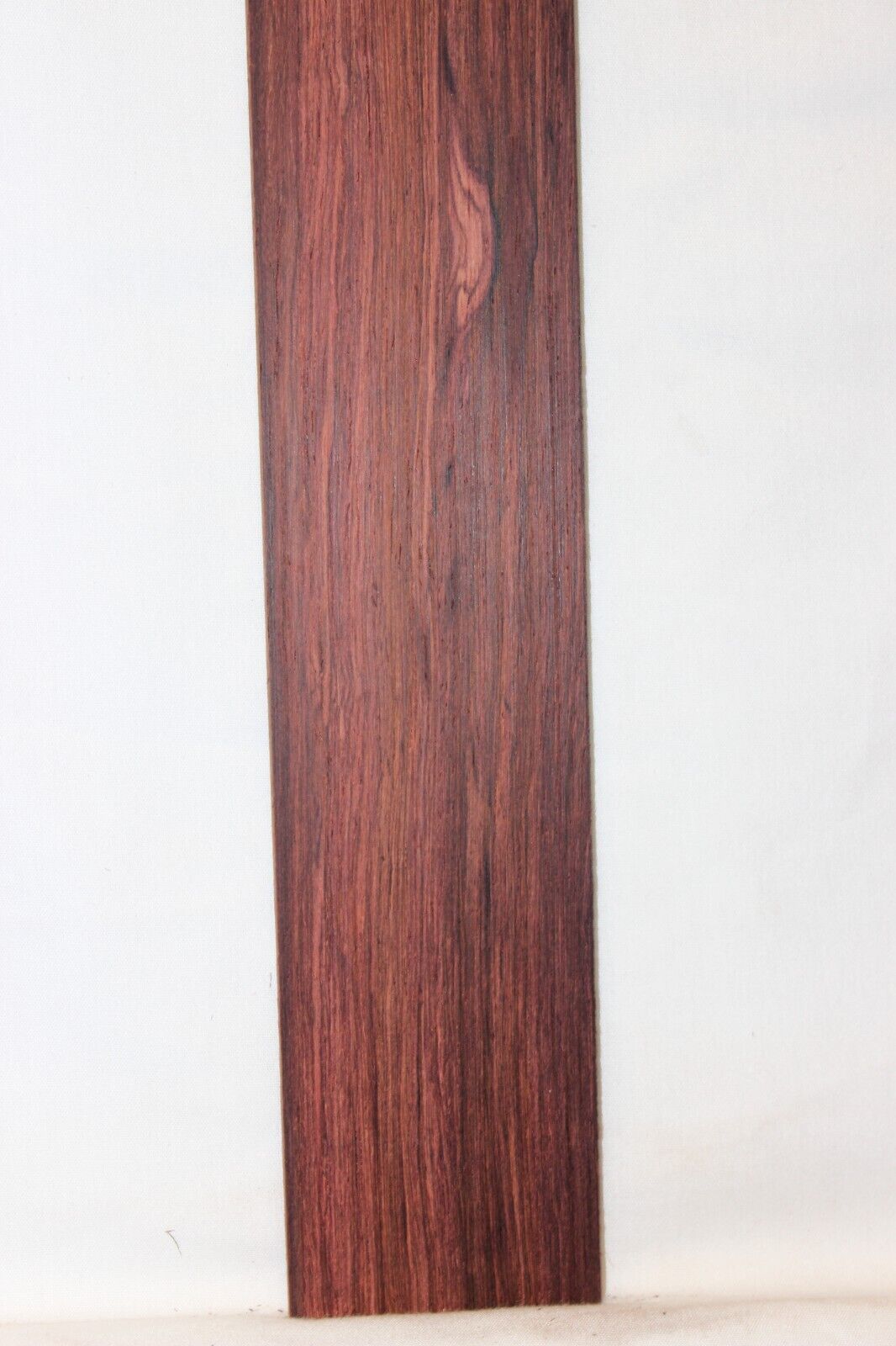 Madagascar rosewood guitar fingerboard blank. Vibrant color.