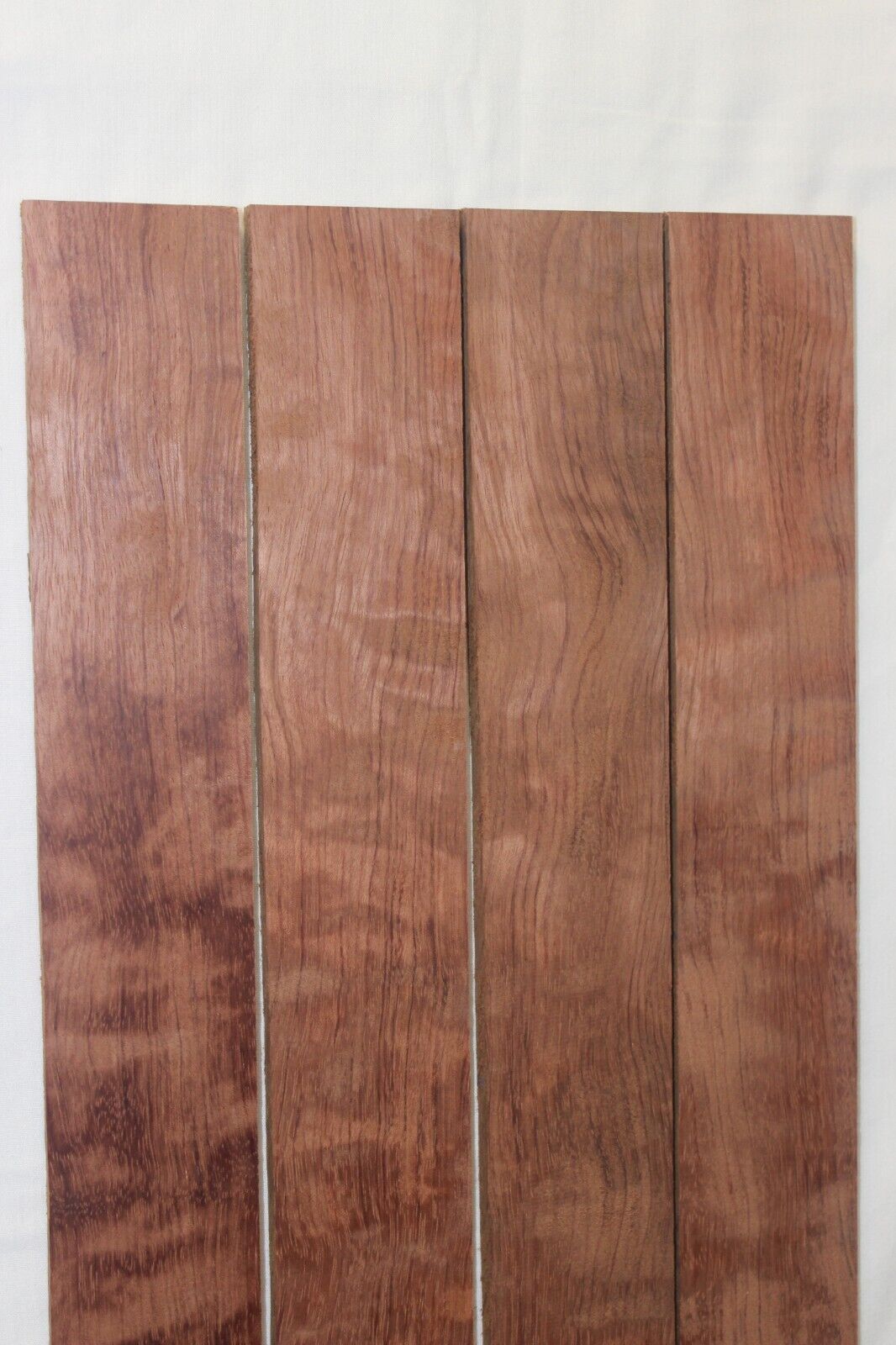 Figured bubinga guitar fingerboard blanks, sold individually.