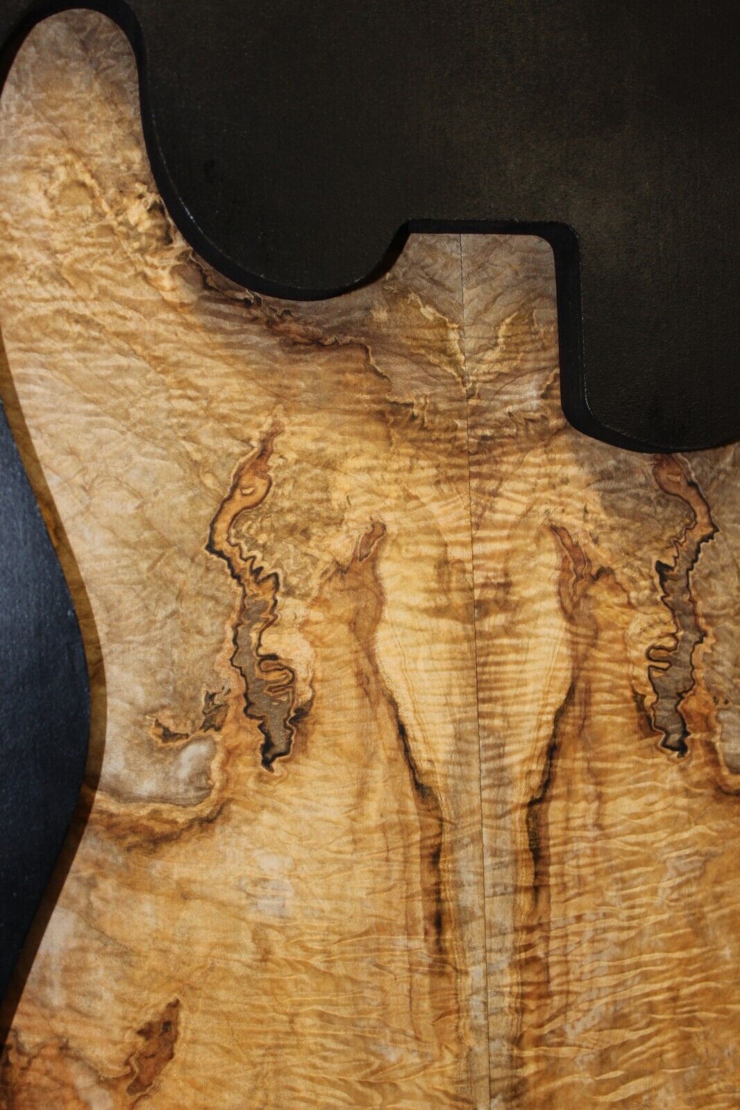 Figured ambrosia maple book matched guitar top. Stunning set