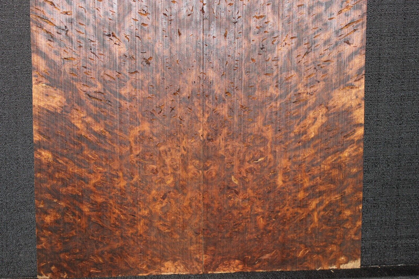 Smoked Scottish oak burl book matched guitar top. Personal stash piece.