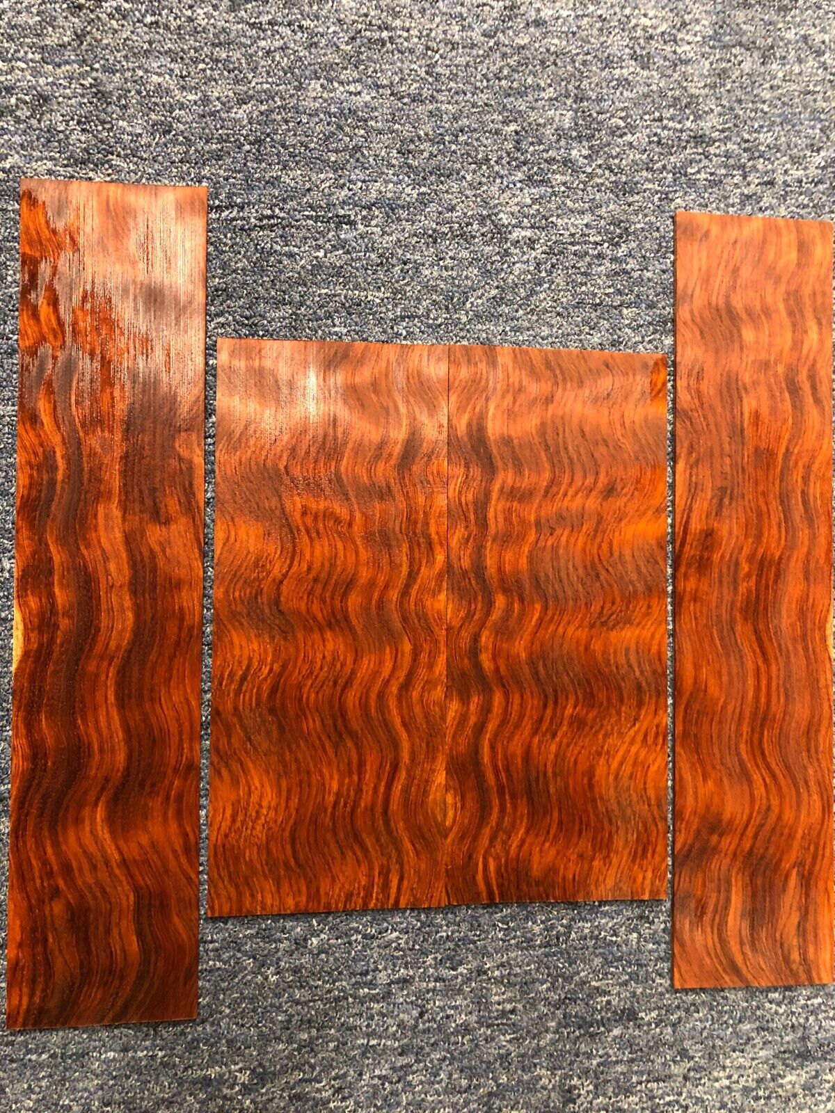 Figured bubinga ukulele back and side set.
